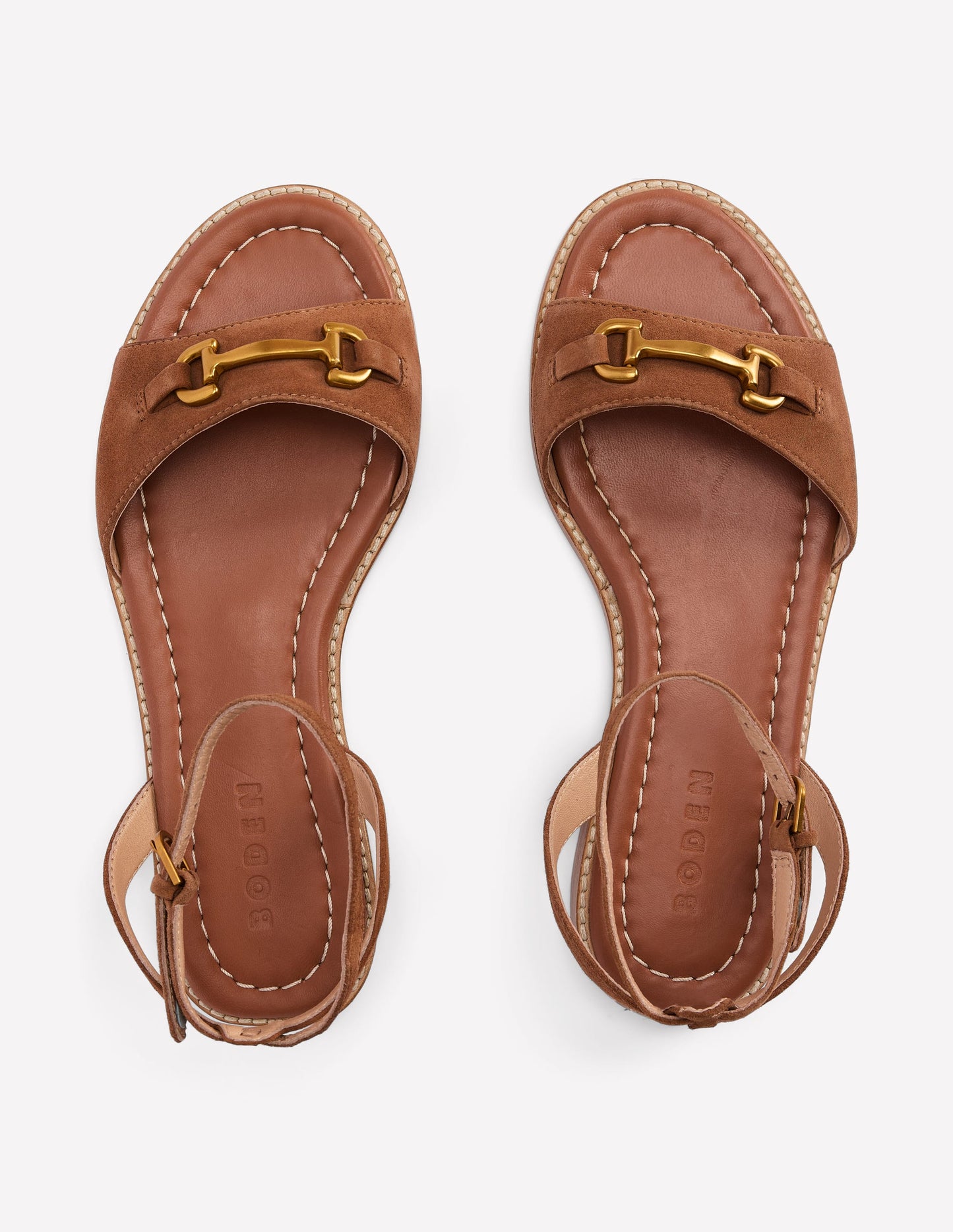 Iris Snaffle Flat Sandals-Ginger Snap