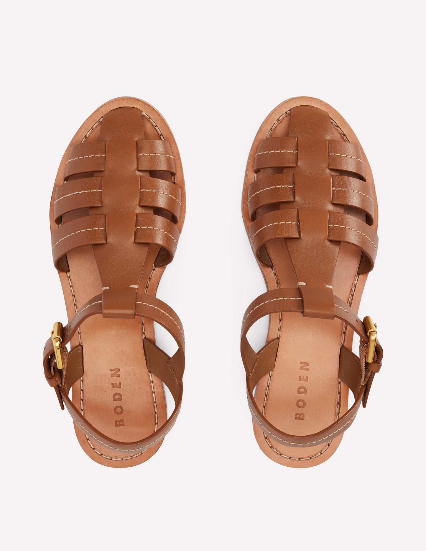 Fisherman Flat Sandals-Tan