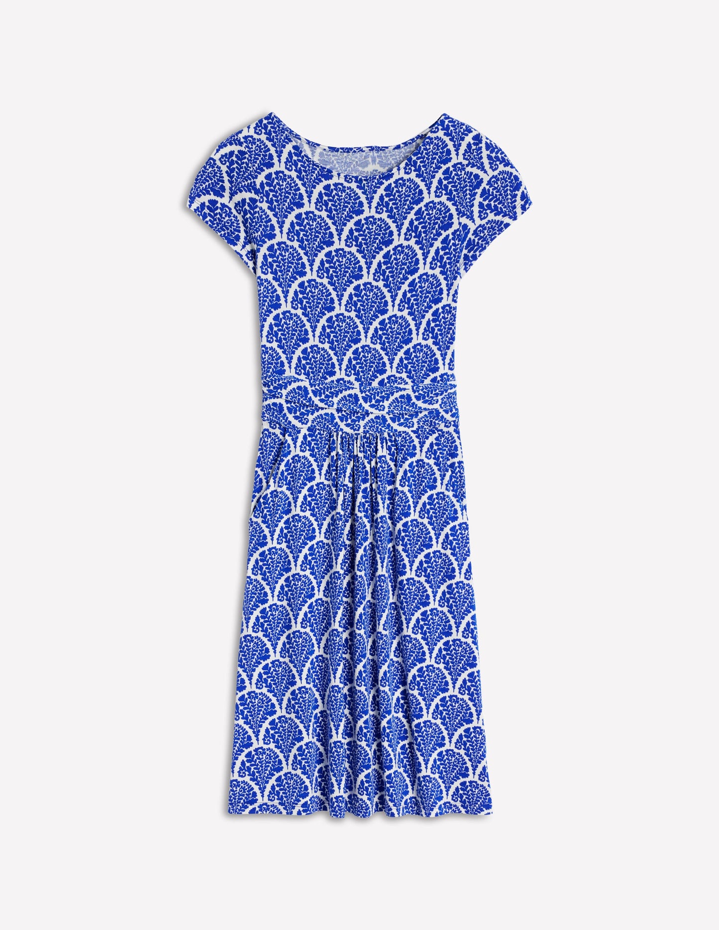 Amelie Jersey Dress-Bright Blue, Blossomy
