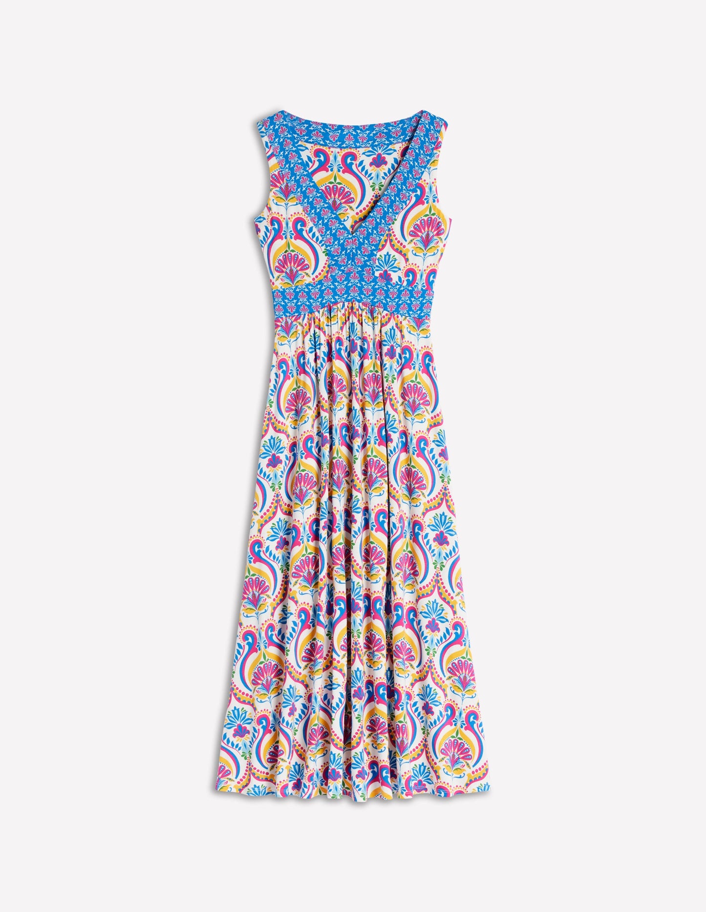 Olympia Jersey Maxi Dress-Multi, Ornamental Floral