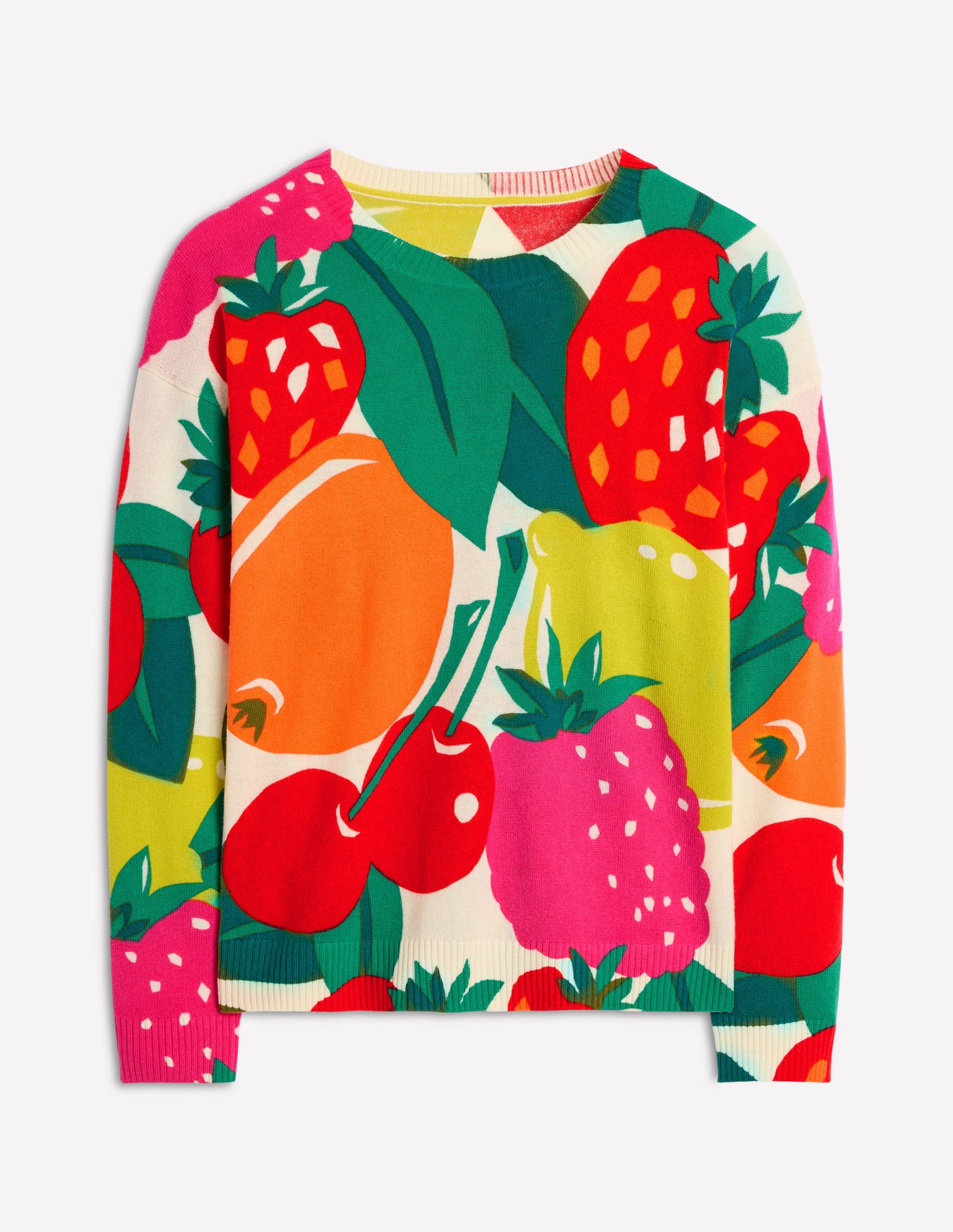 Lydia Cashmere Jumper-Multi, Summer Fruits-8