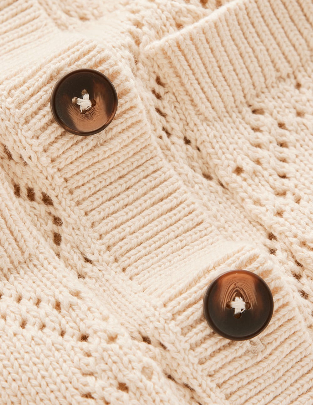 Astrid Knitted Shirt-Warm Ivory