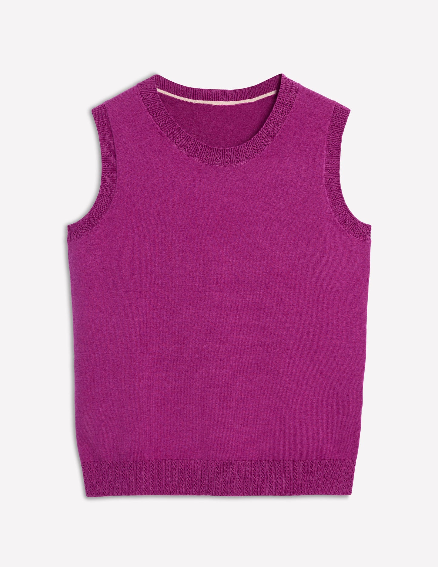 Emilia Cotton Crew Neck Tank-Regal Purple