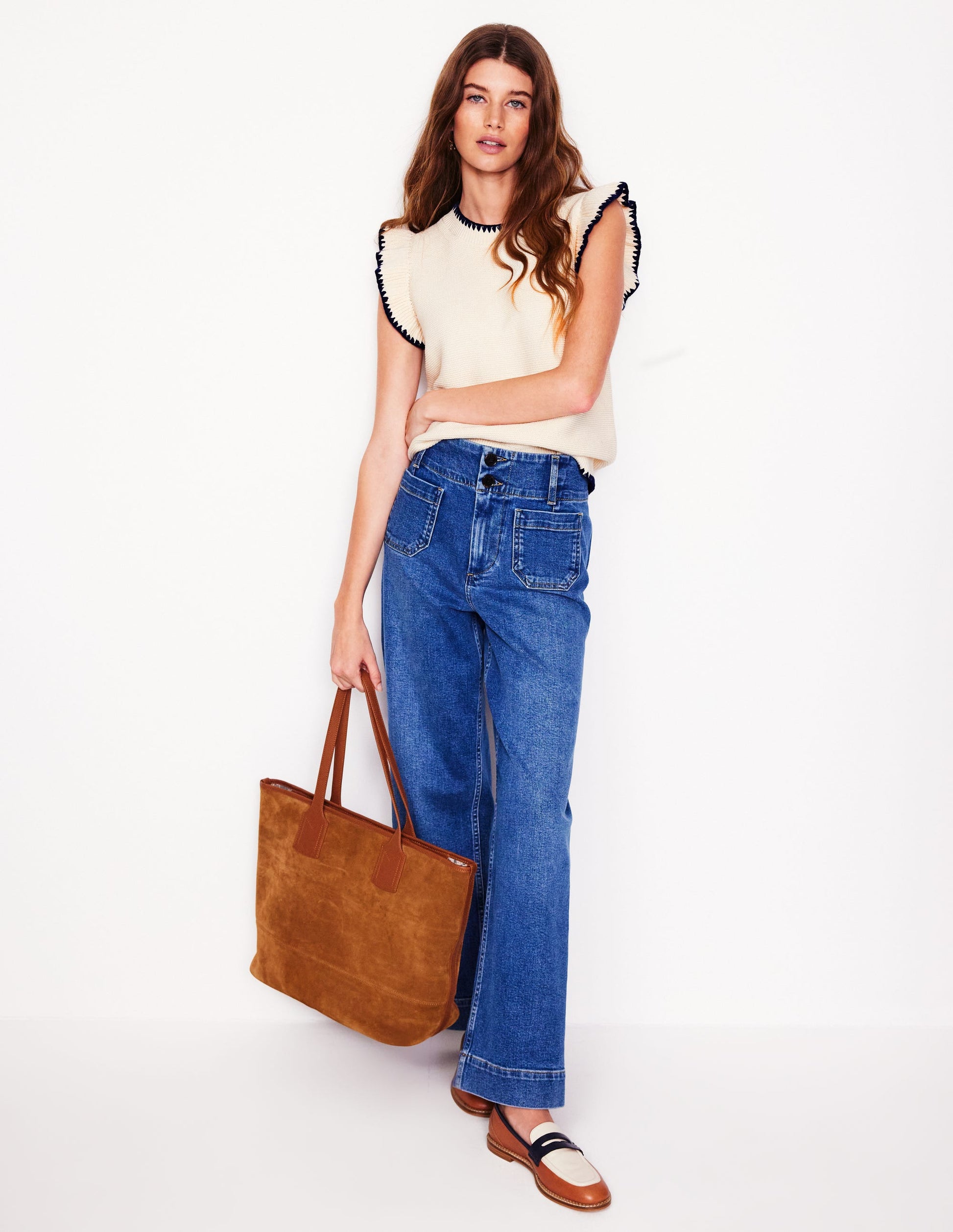 Lena Stitch Detail Tank-Warm Ivory-6