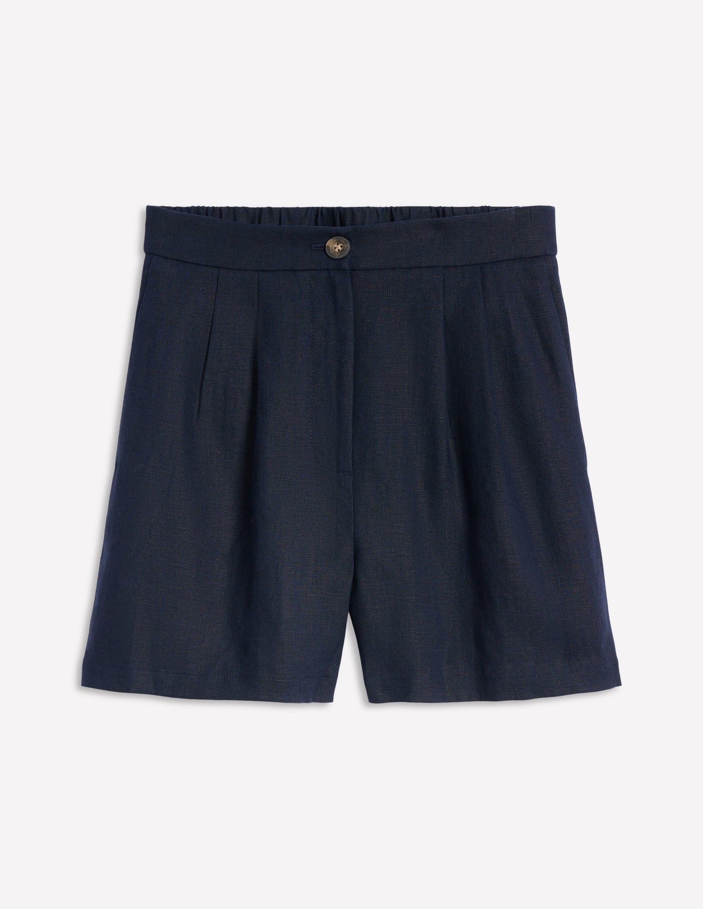 Dulwich Linen Shorts-Navy