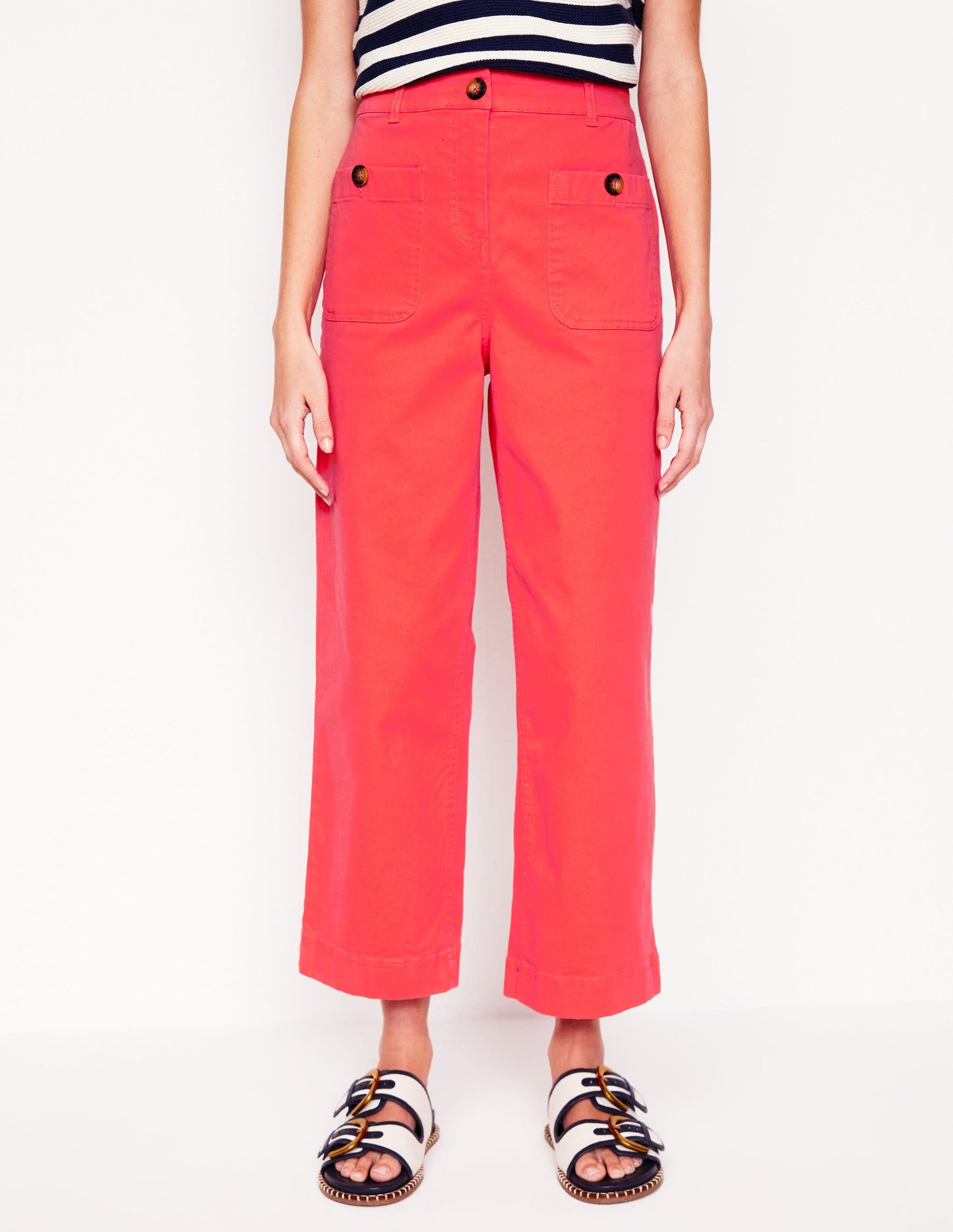 Patch Pocket Crop Chino-Jam Red