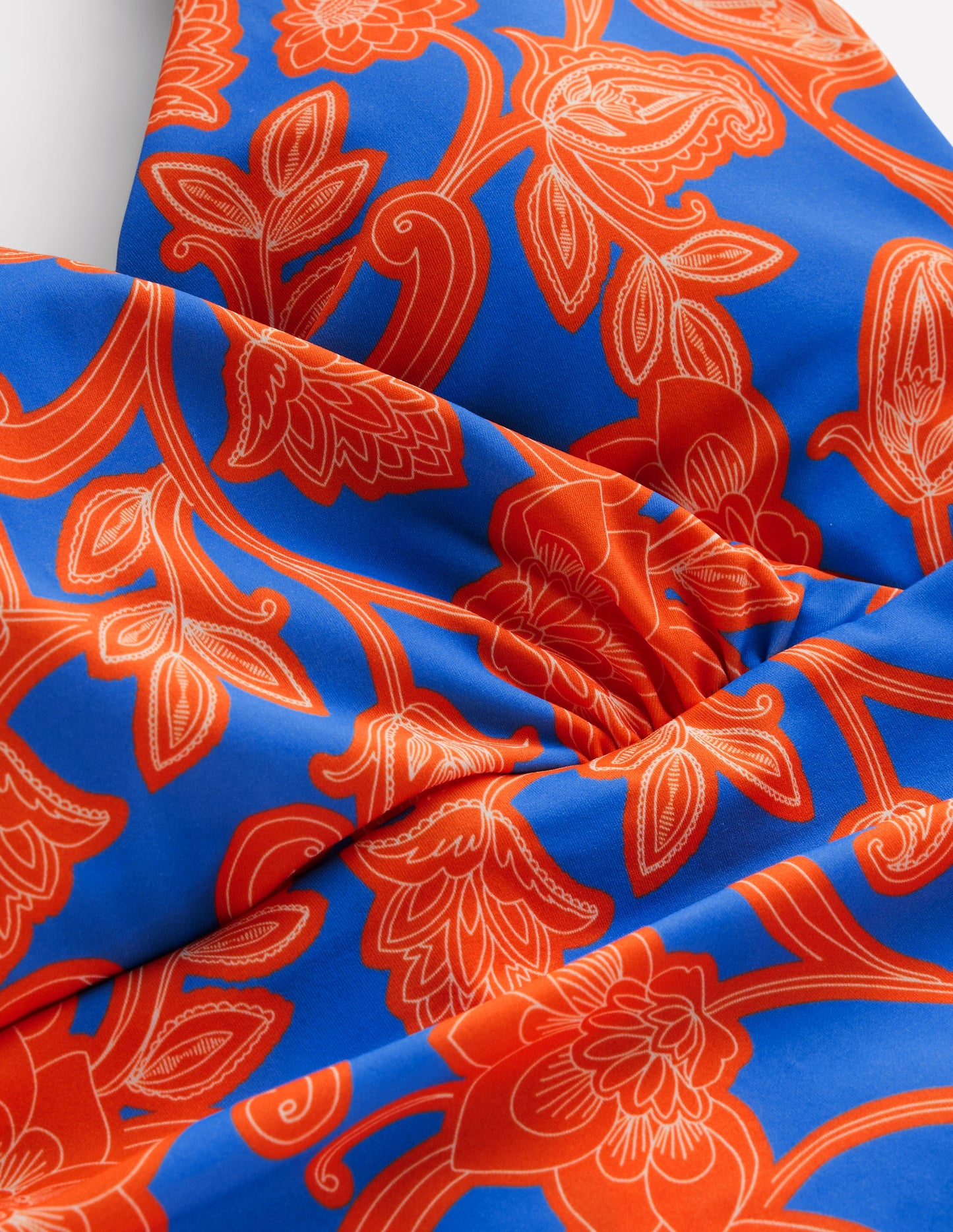 Levanzo Halter Swimsuit-Jaffa Orange, Paisley Whirl