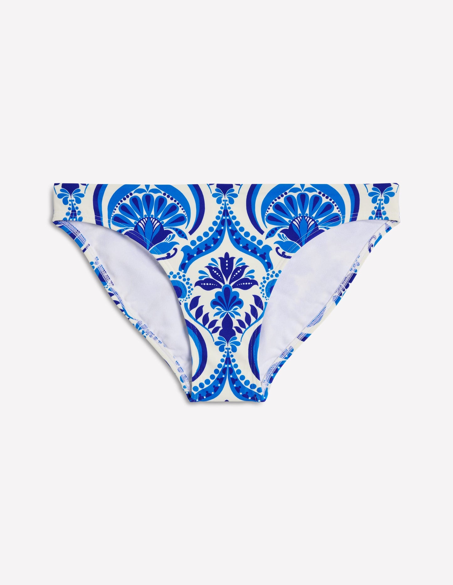 Classic Bikini Bottoms-Blue, Ornamental Floral