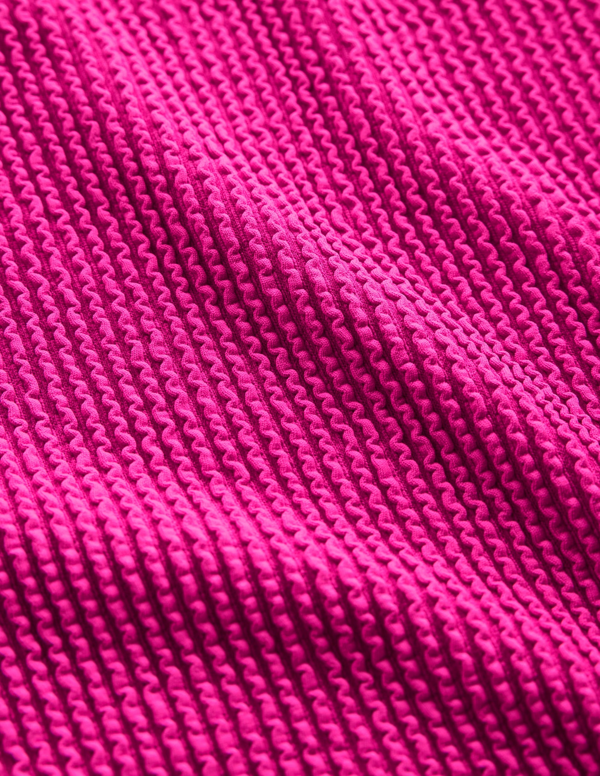 One Shoulder Swimsuit-Amazing Pink-9