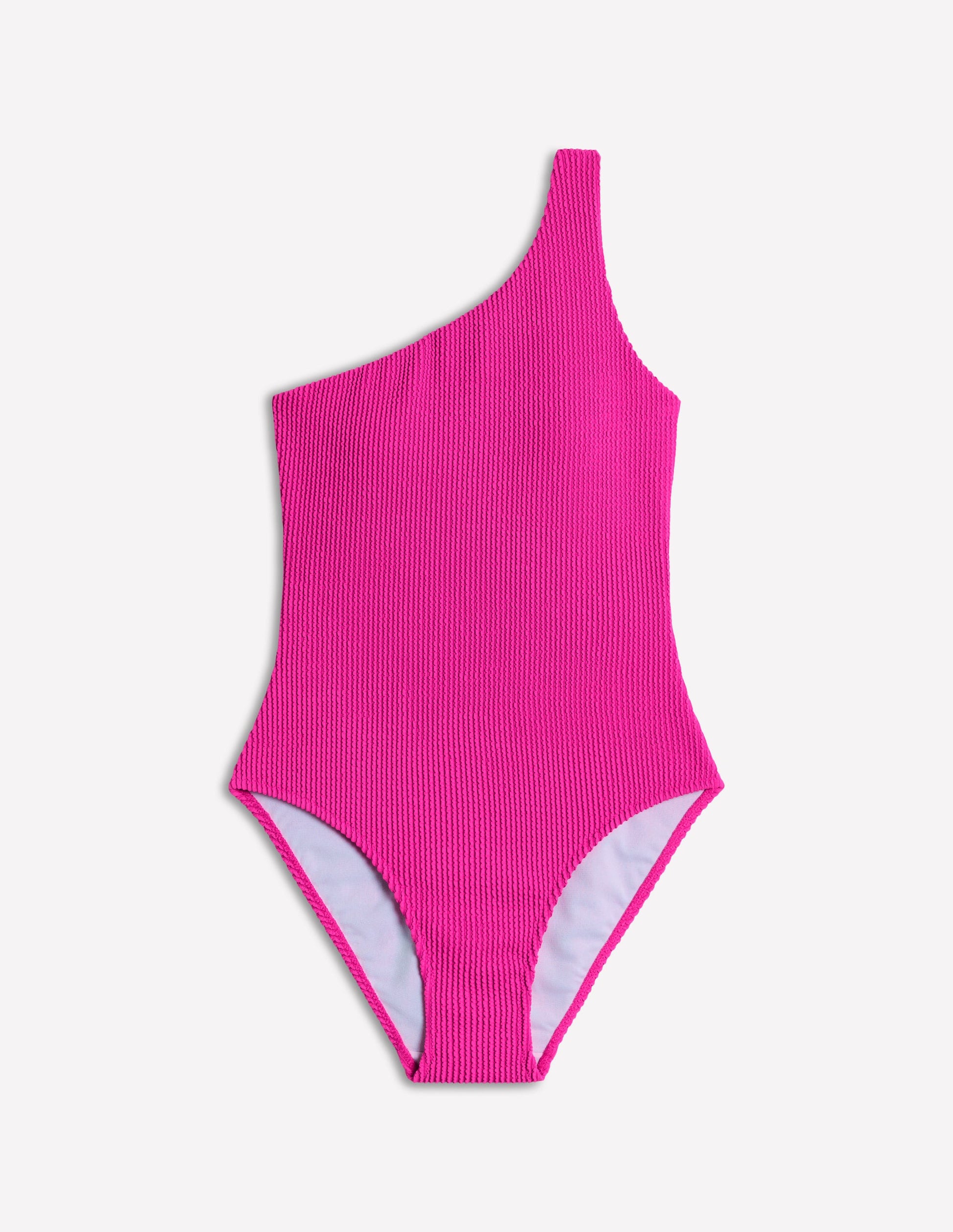 One Shoulder Swimsuit-Amazing Pink-8