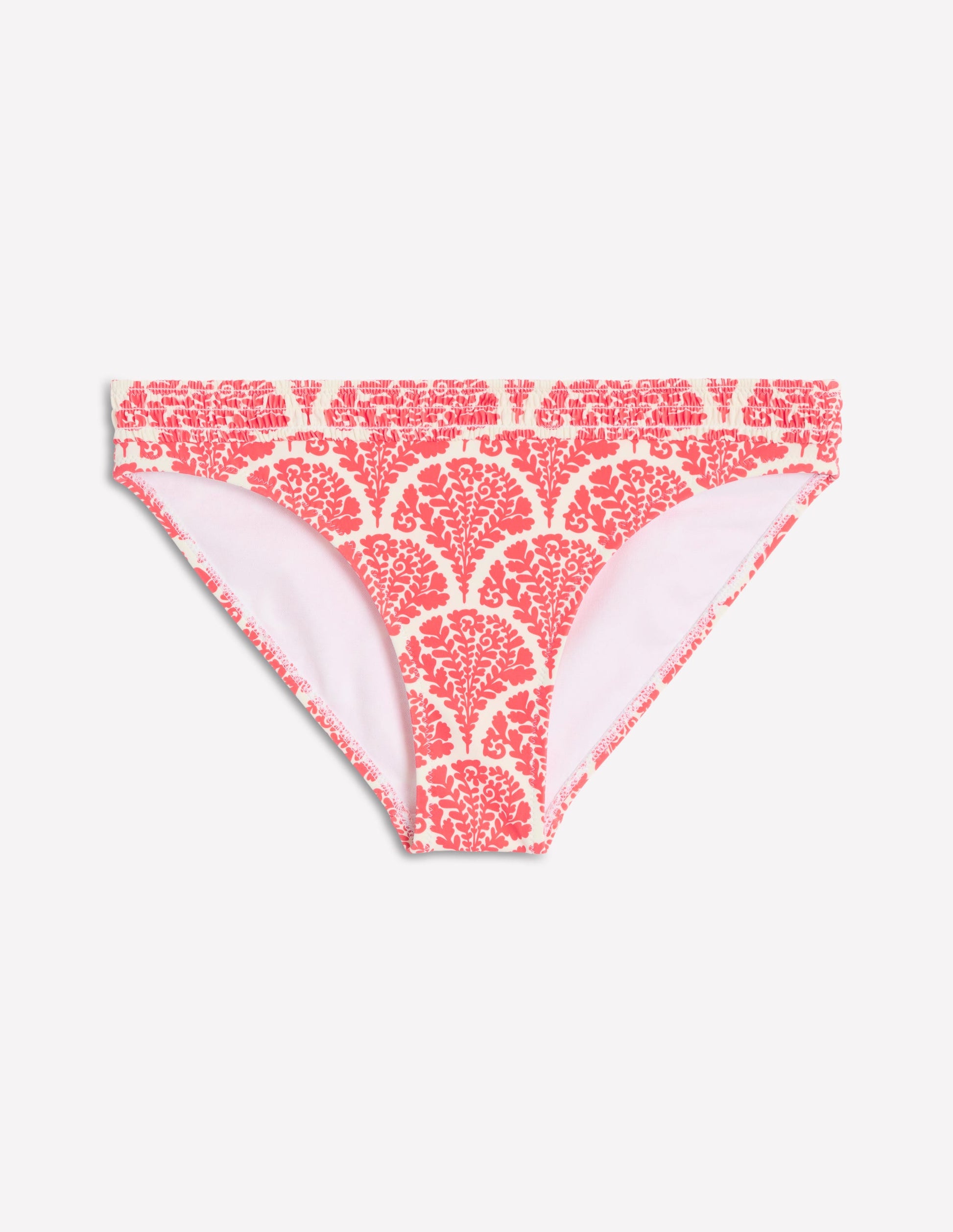 Milos Smocked Bikini Bottoms-Jam Red, Blossomy-7