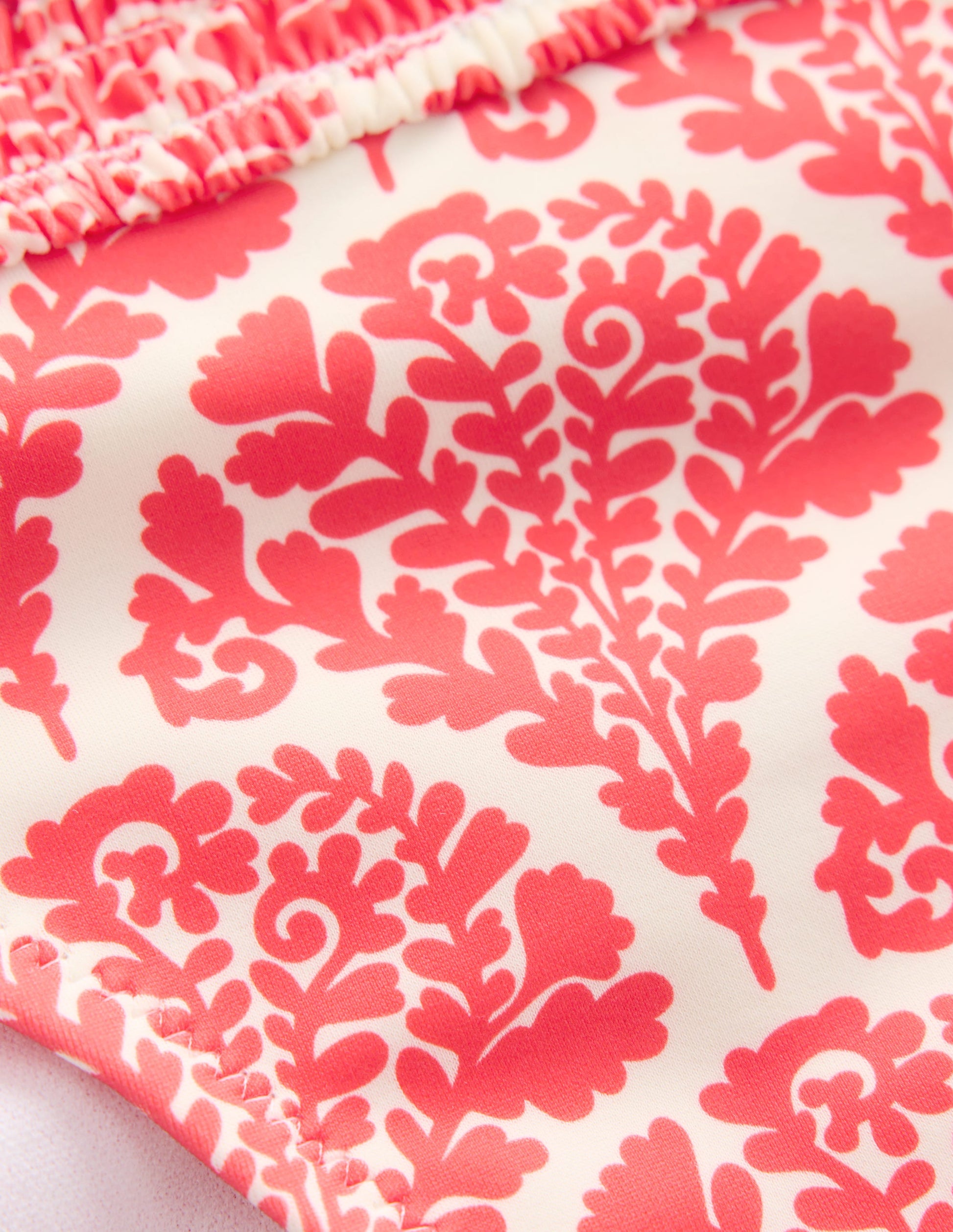 Milos Smocked Bikini Bottoms-Jam Red, Blossomy-8