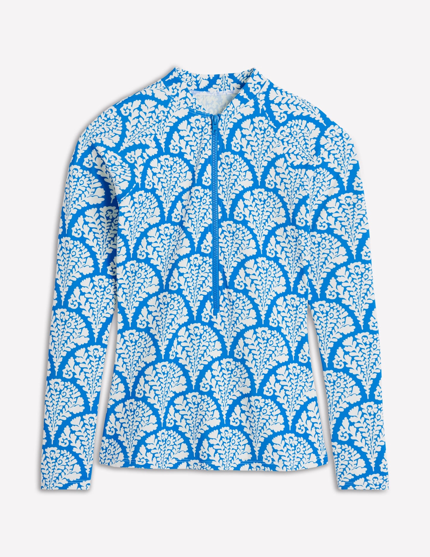 Sun Safe Raglan Rash Vest-Bright Blue, Blossomy