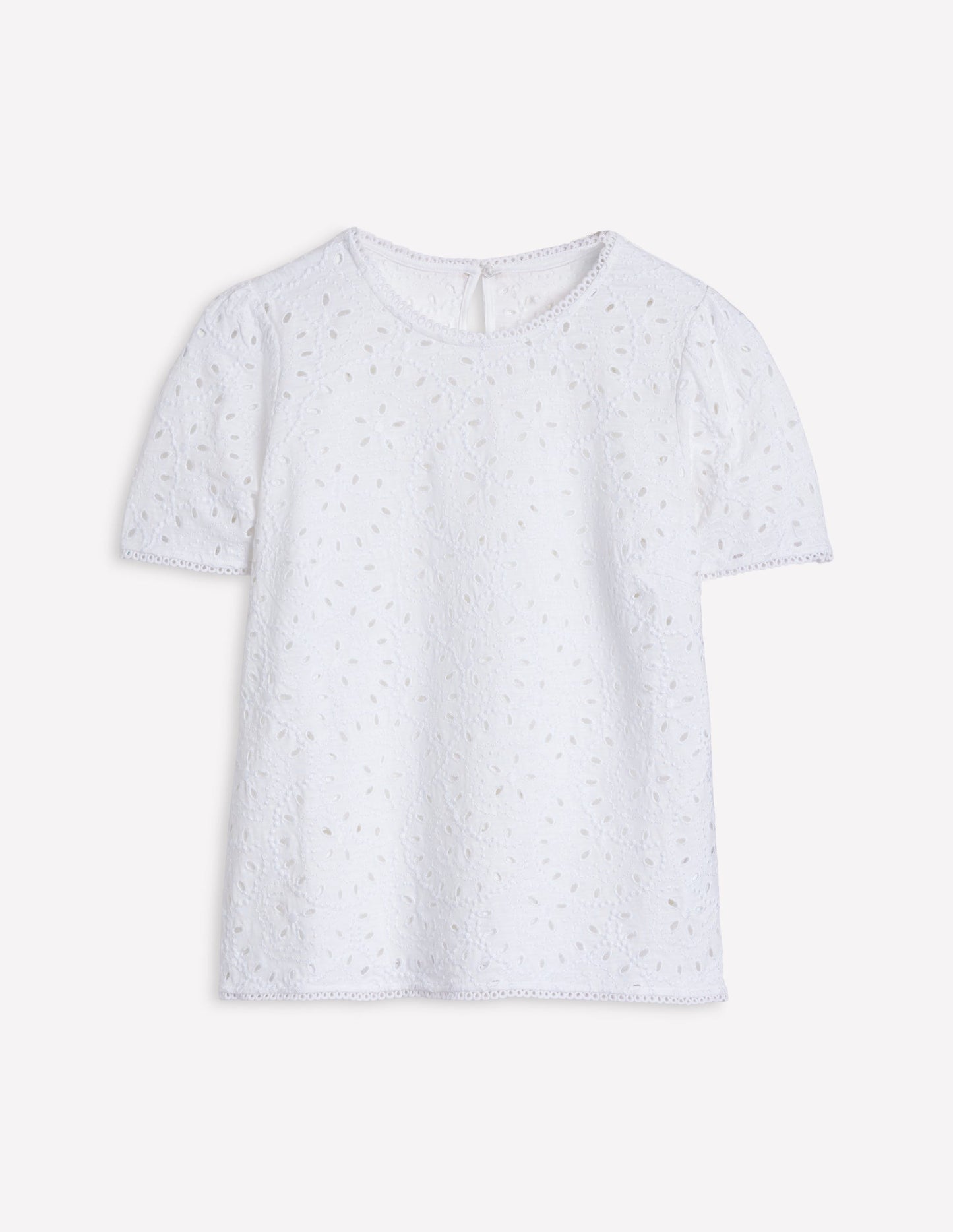 Edi Embroidered Top-White
