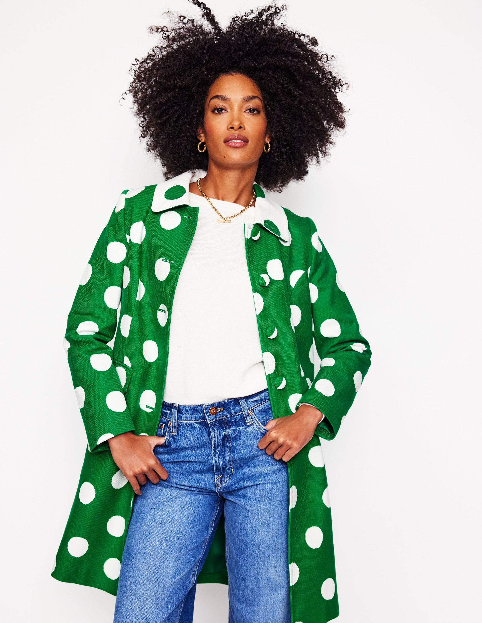 Occasion Coat-Abstract Dot-5