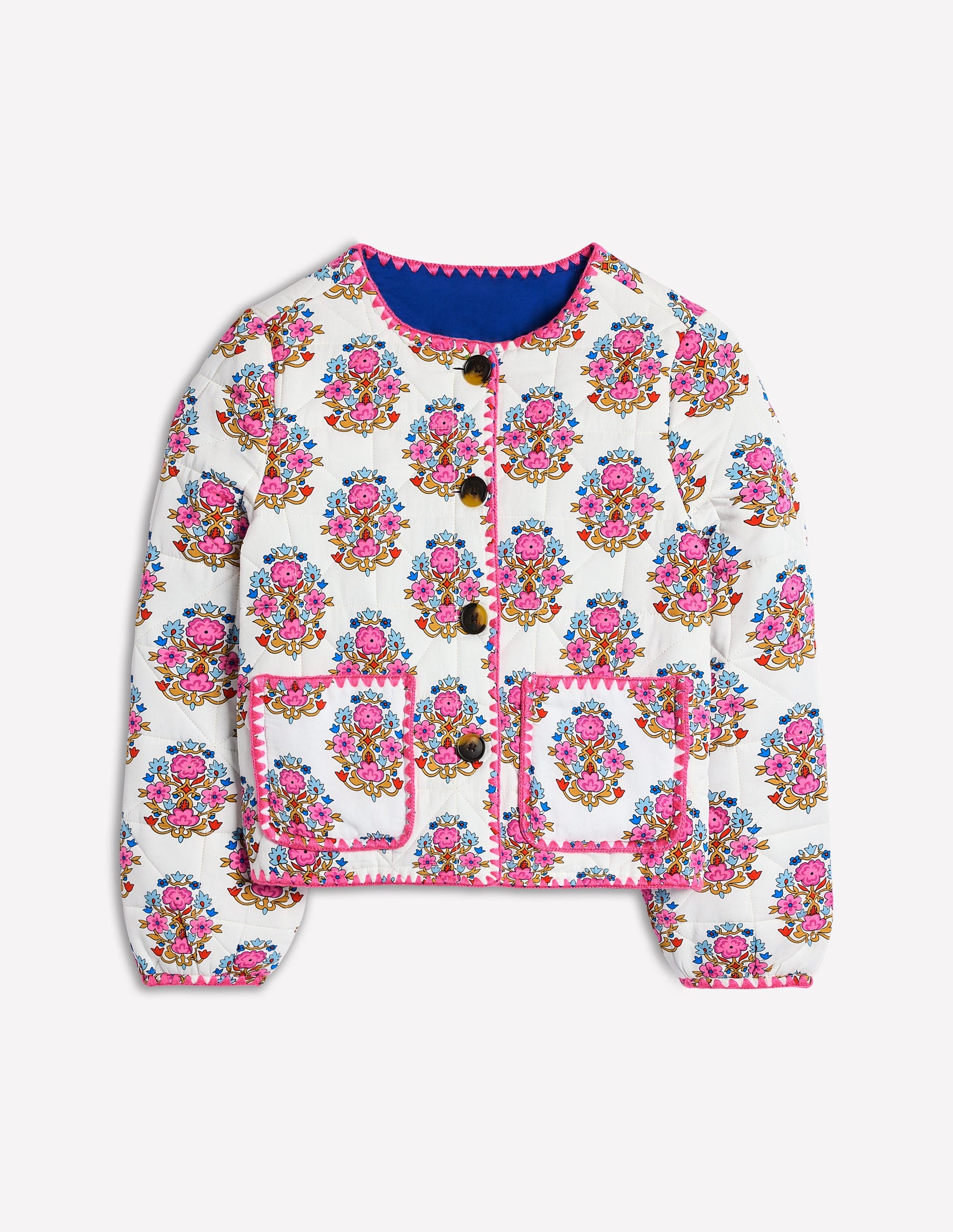 Chelsea Quilted Jacket-Wildflower Stamp-8