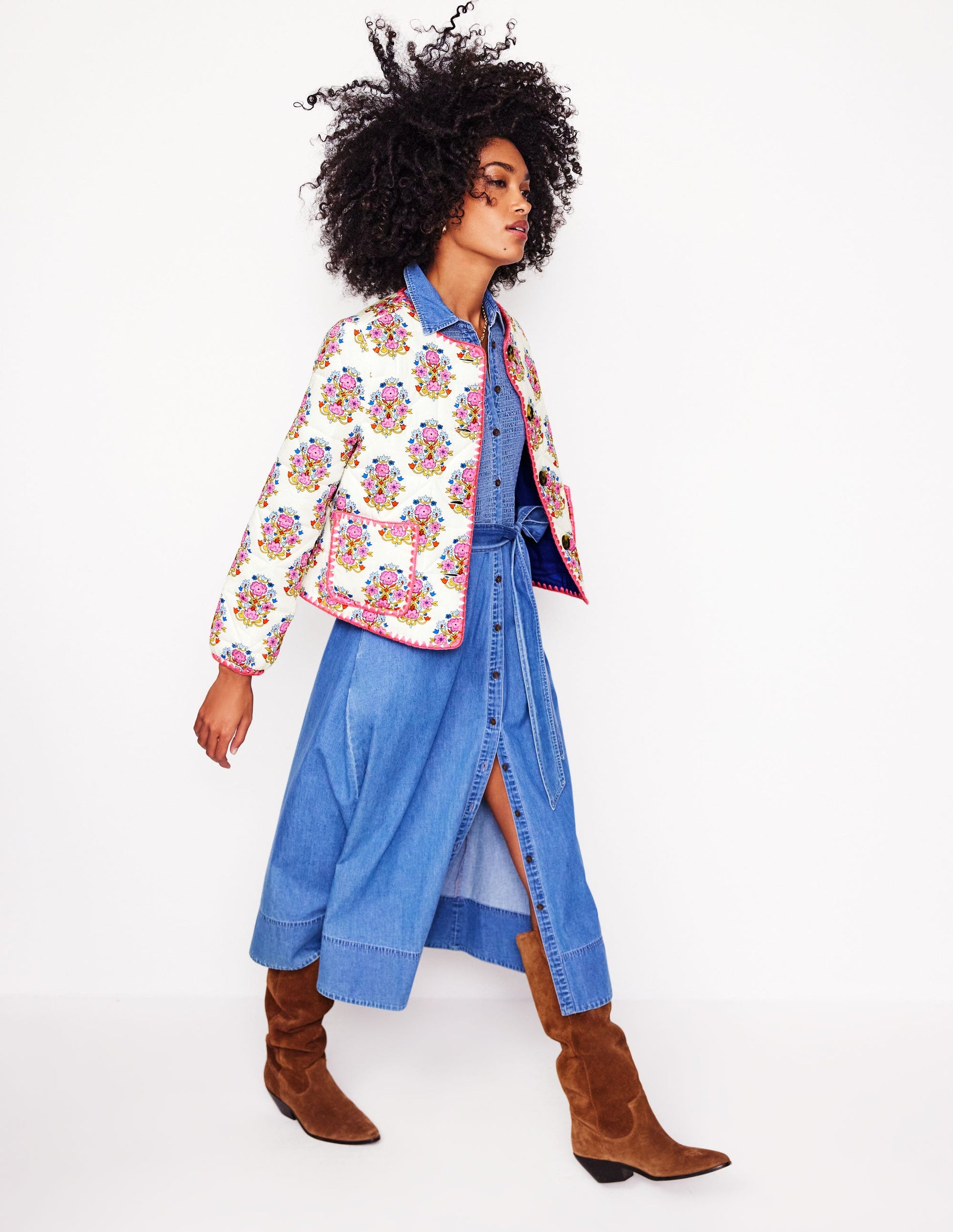 Chelsea Quilted Jacket-Wildflower Stamp-6