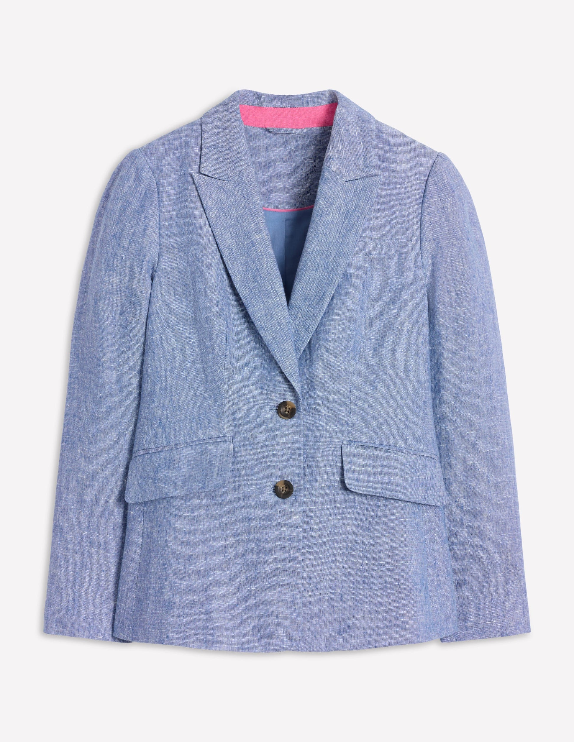 Stamford Linen Blazer-Chambray-7