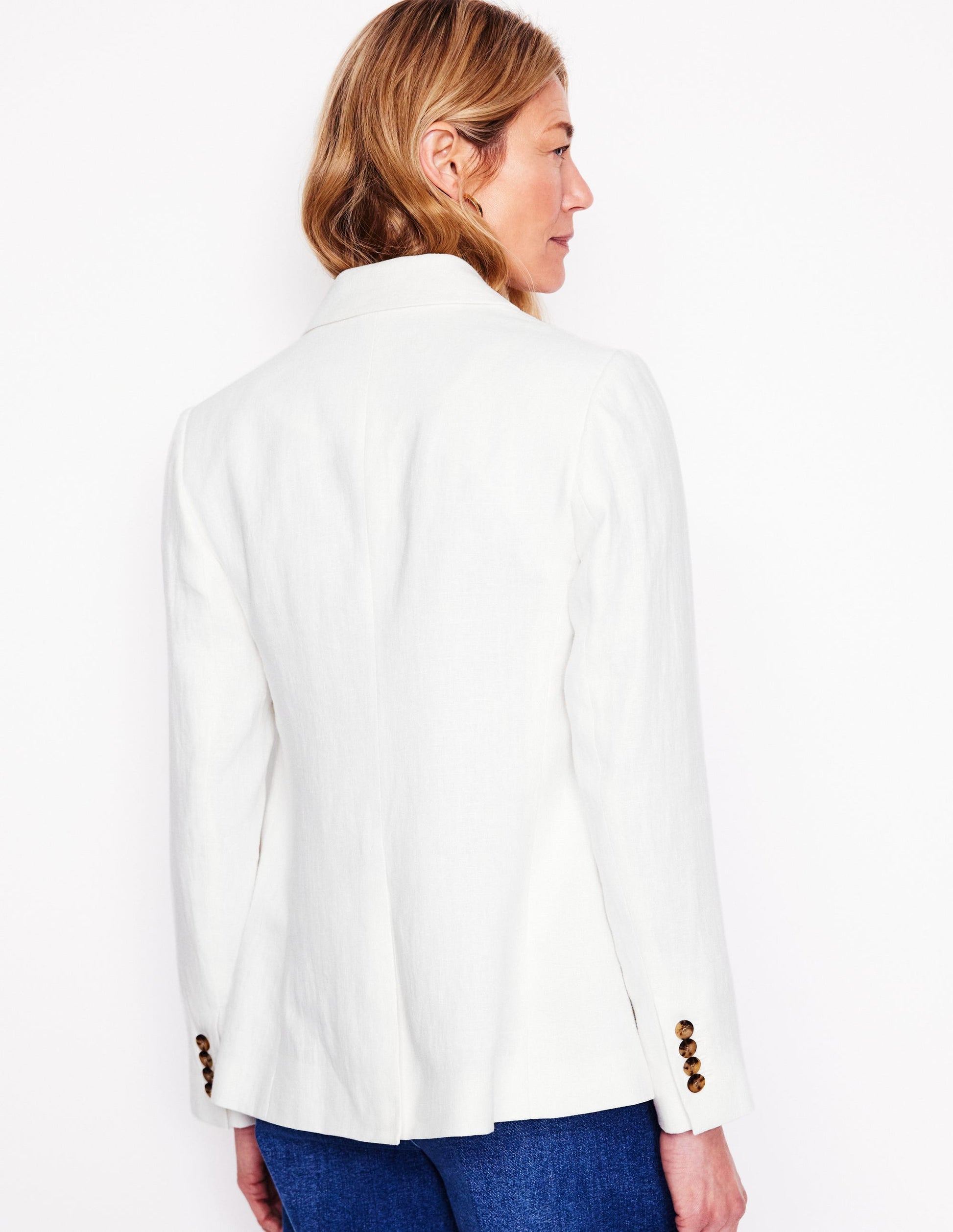 Stamford Linen Blazer-White-4
