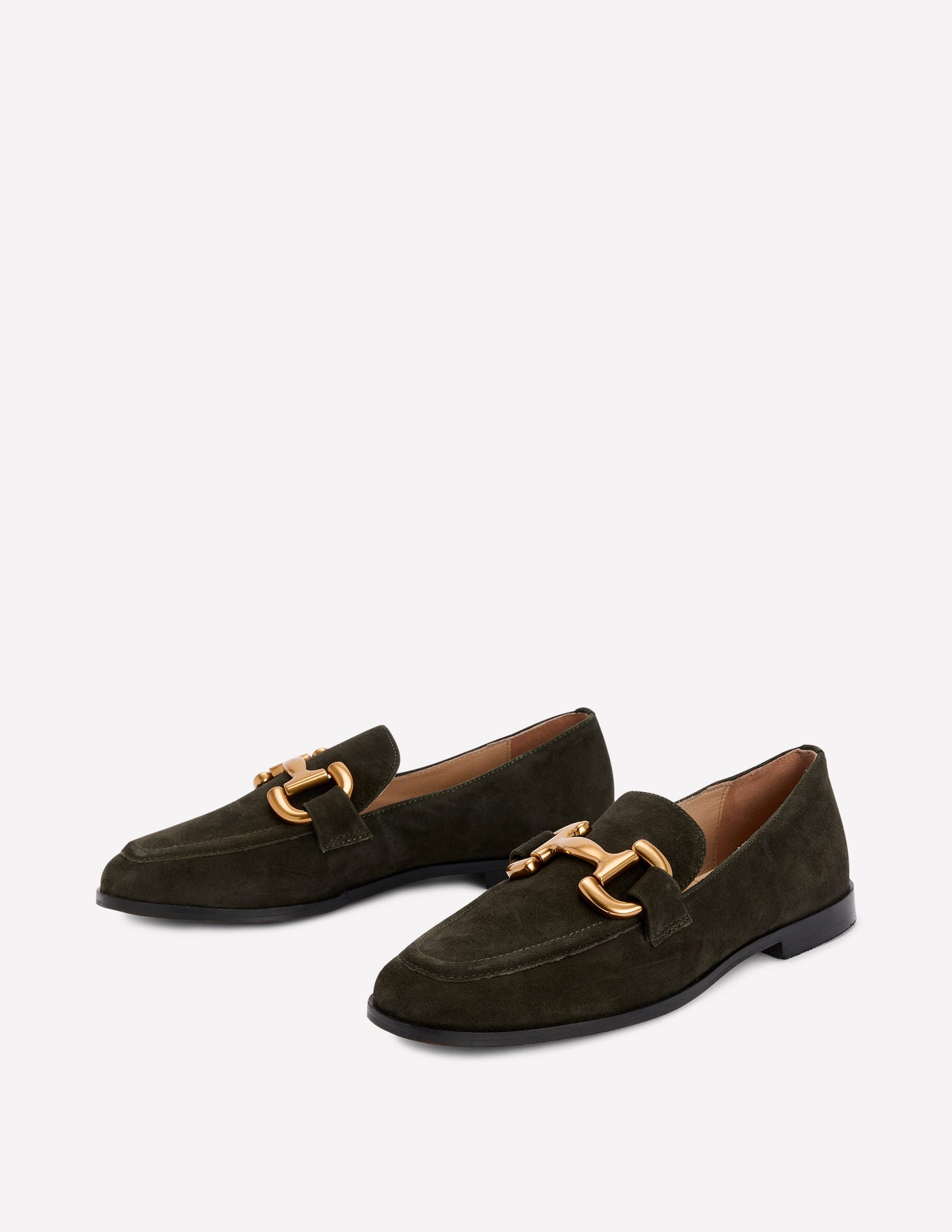 Iris Snaffle Loafers-Woodland Green
