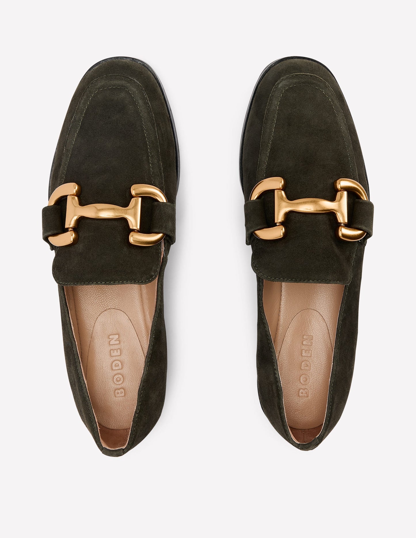 Iris Snaffle Loafers-Woodland Green