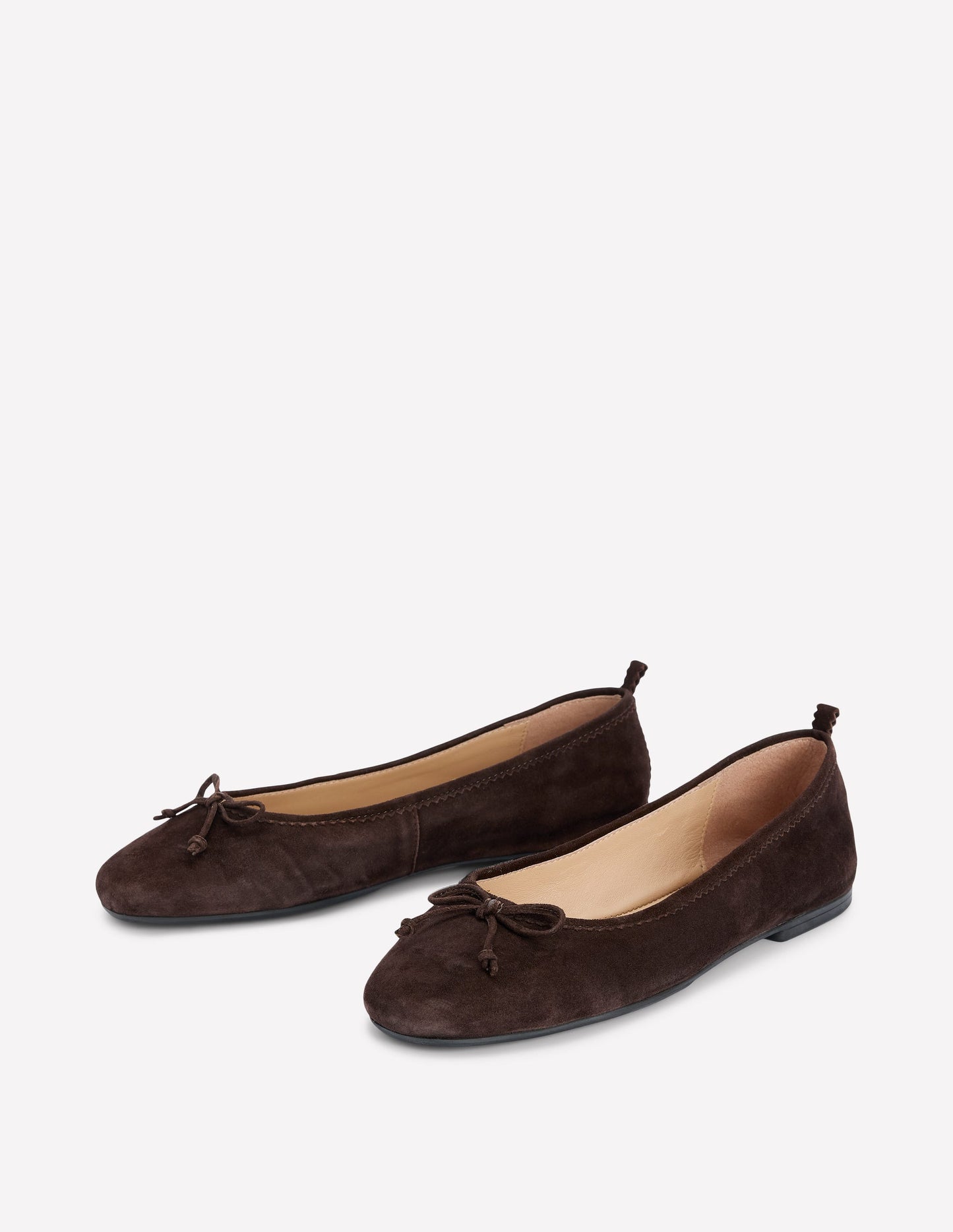 Kitty Flexi Sole Ballet Pumps-Chocolate