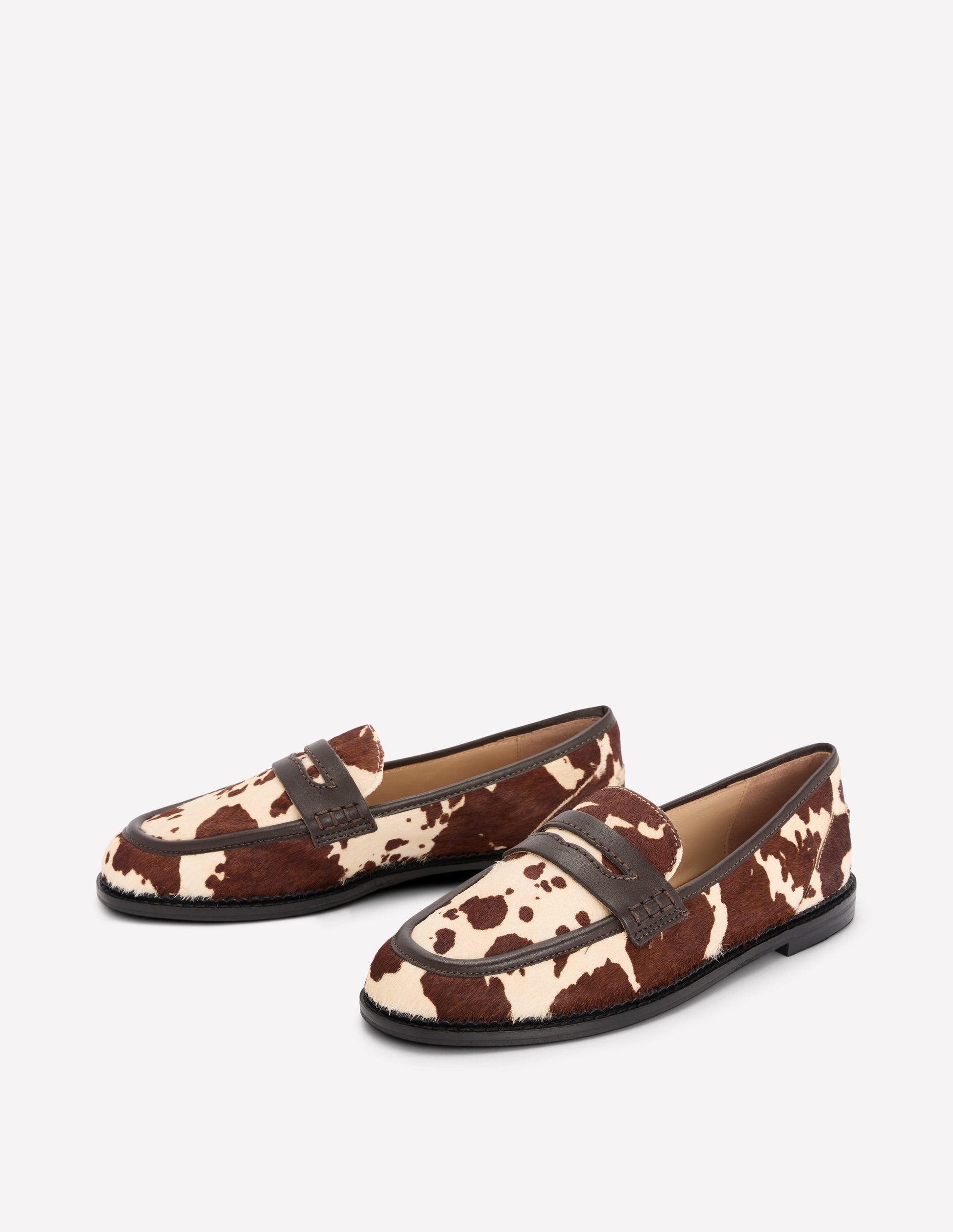 Nya Penny Loafers-Brown/Ivory-5