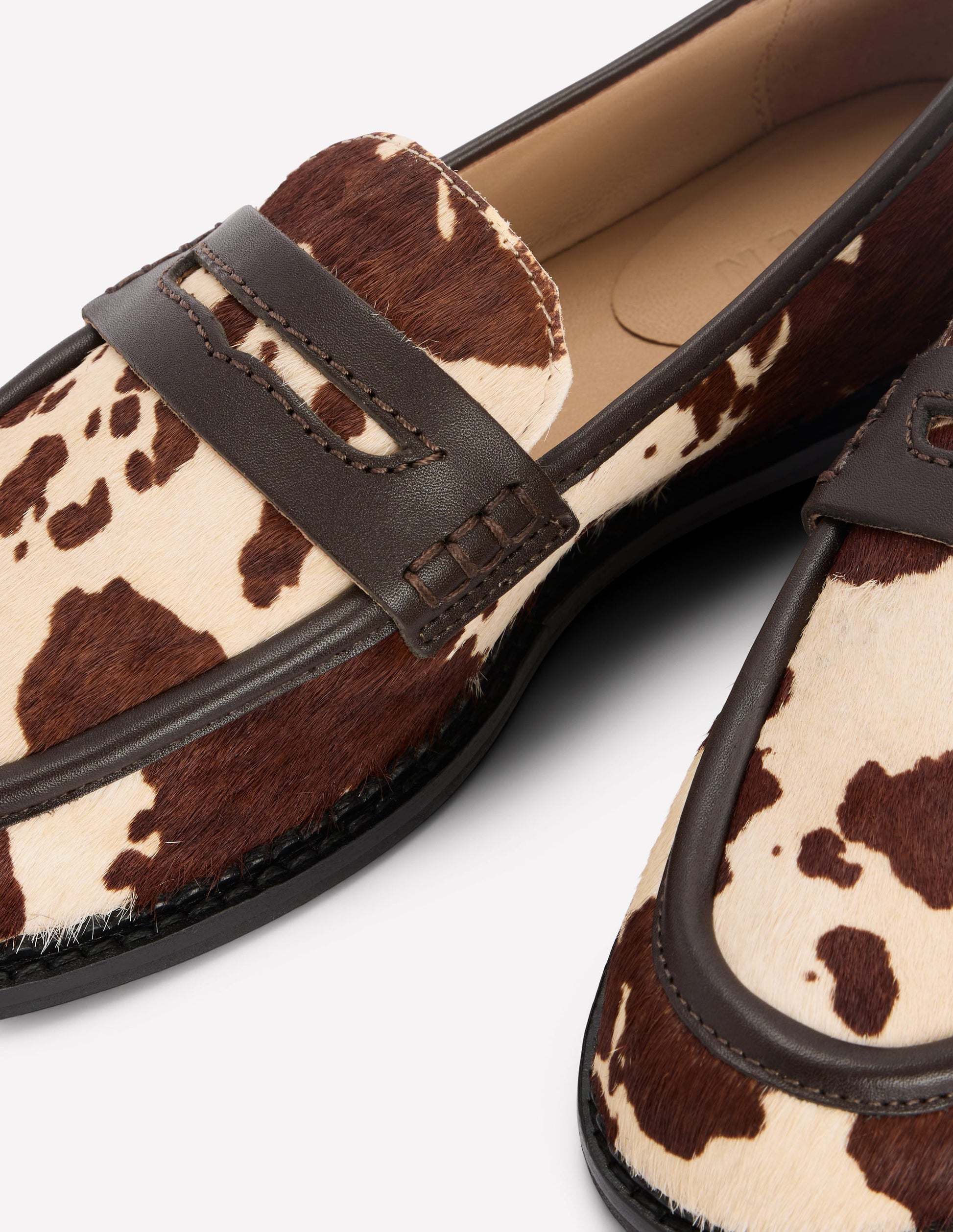 Nya Penny Loafers-Brown/Ivory-6