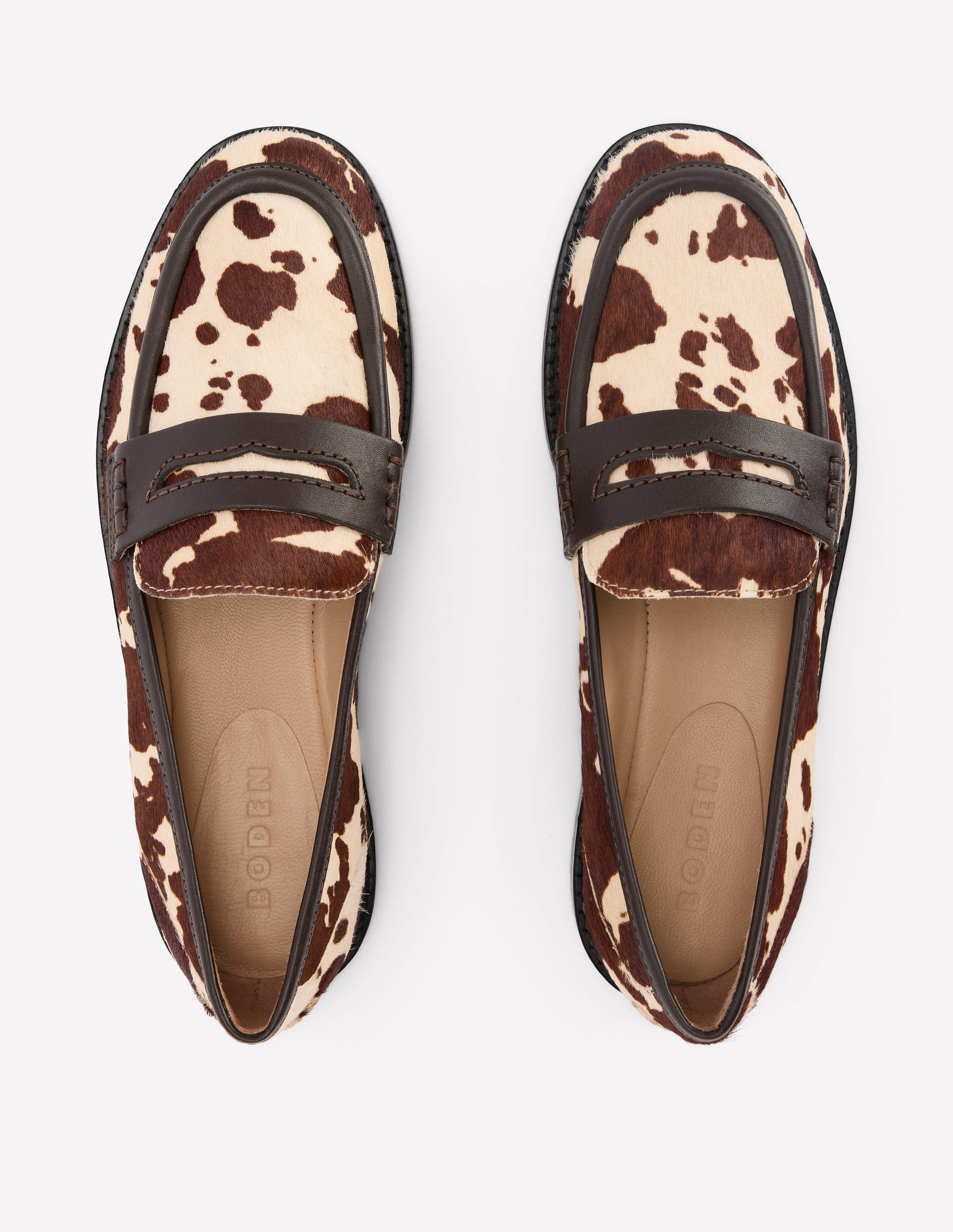 Nya Penny Loafers-Brown/Ivory-7