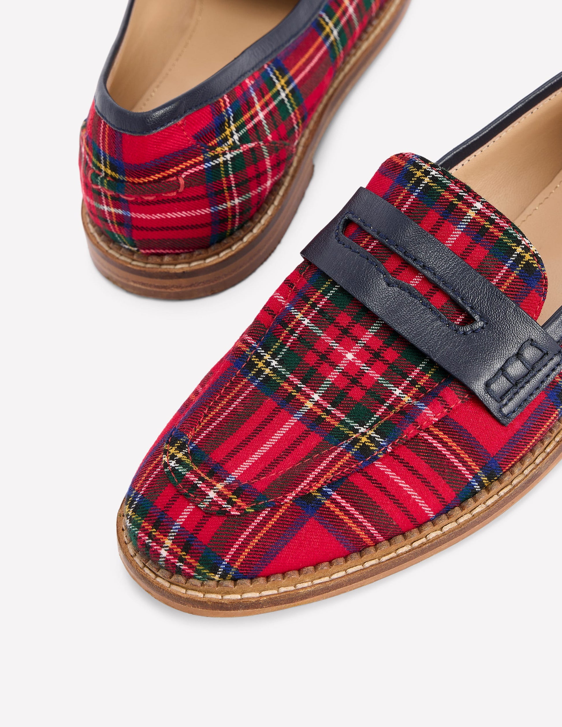 Nya Penny Loafers-Tartan-4