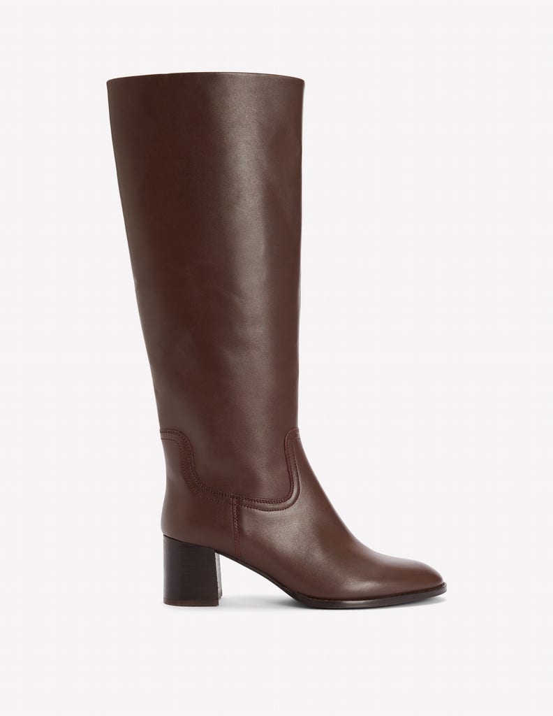 Skye Smart Knee Boots-Chocolate-1