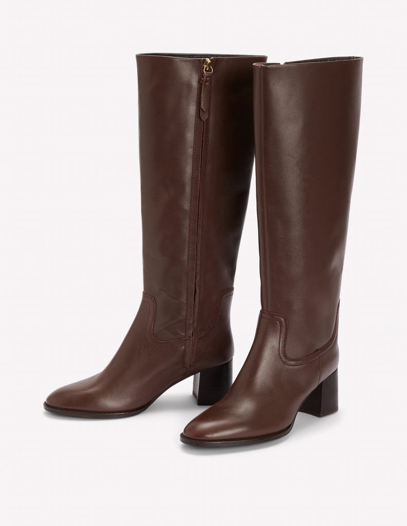 Skye Smart Knee Boots-Chocolate-3