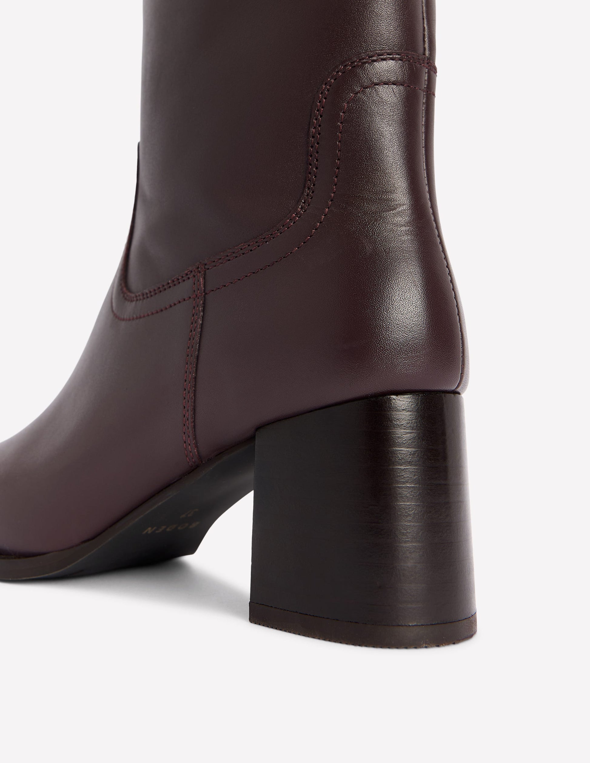 Skye Smart Knee Boots-Dark Cherry-4