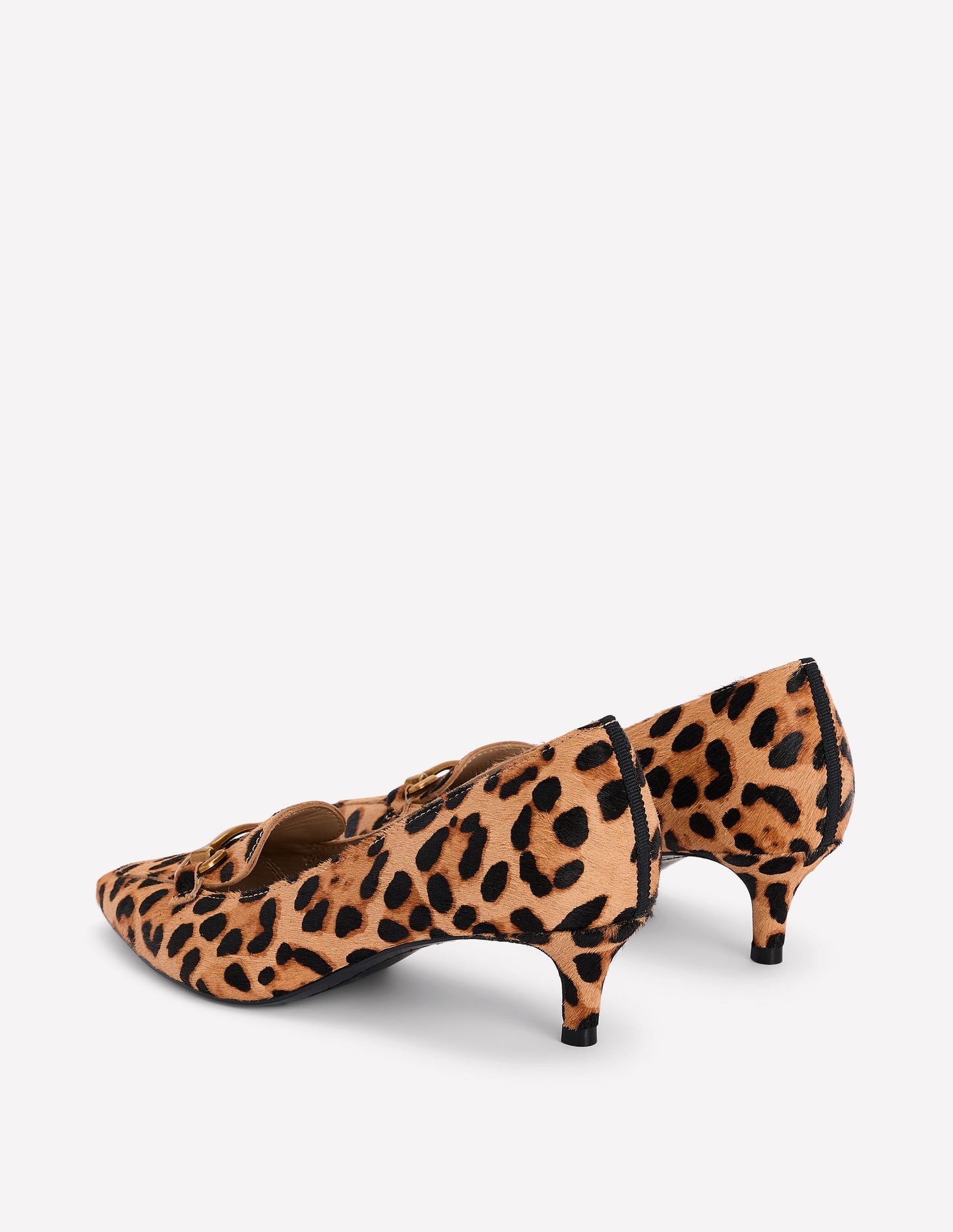 Iris Heel Snaffle Point Loafer-Leopard