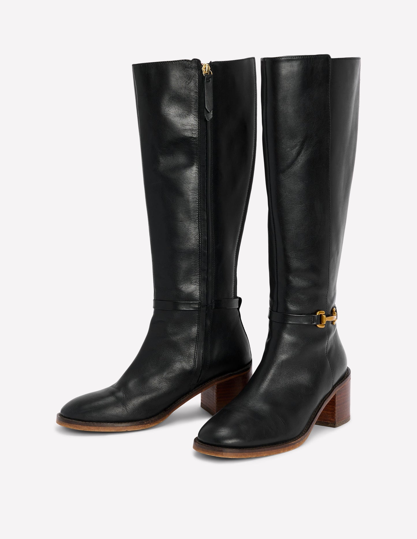 Iris Snaffle Heel Boot-Black