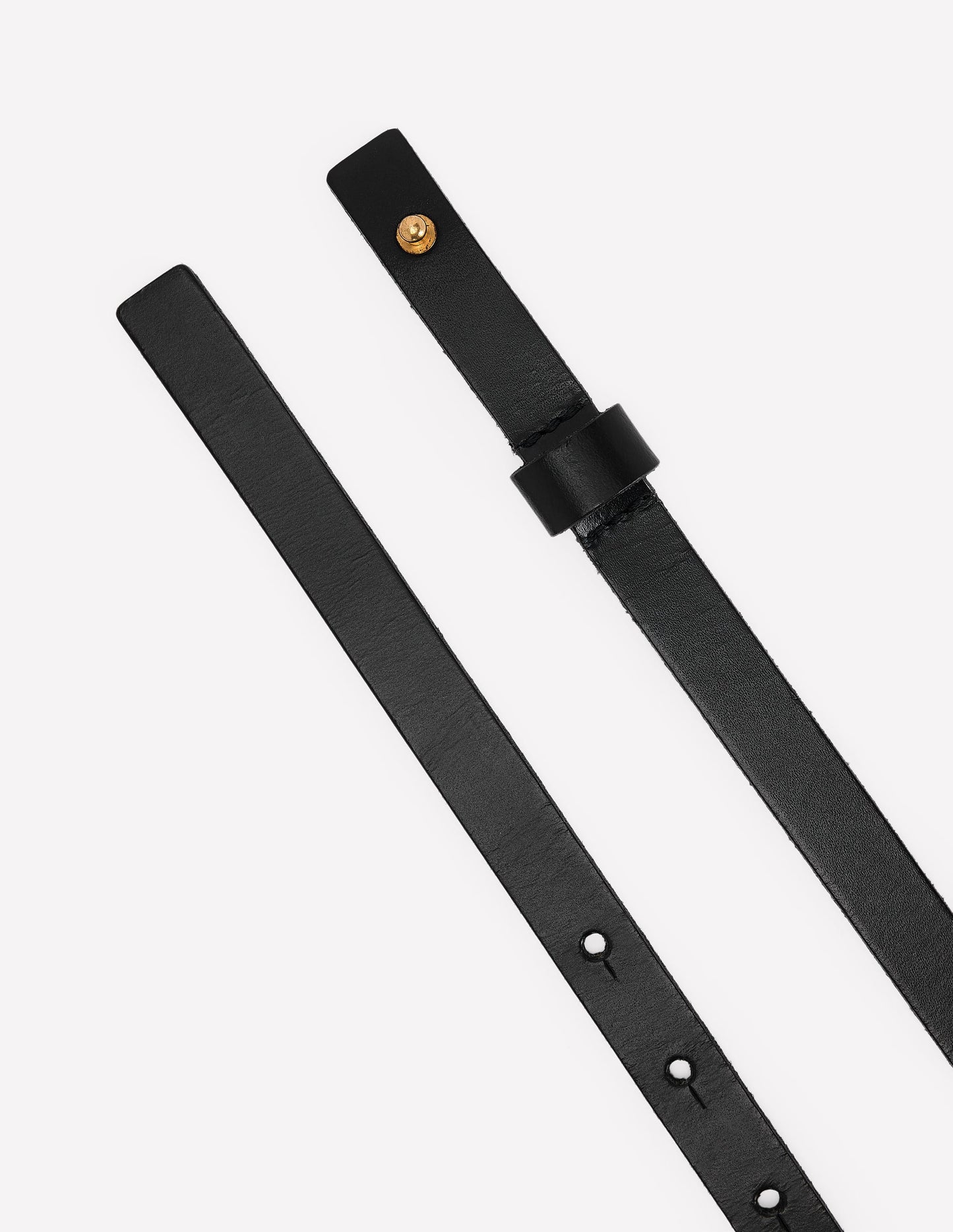 T-bar Ring Belt-Black