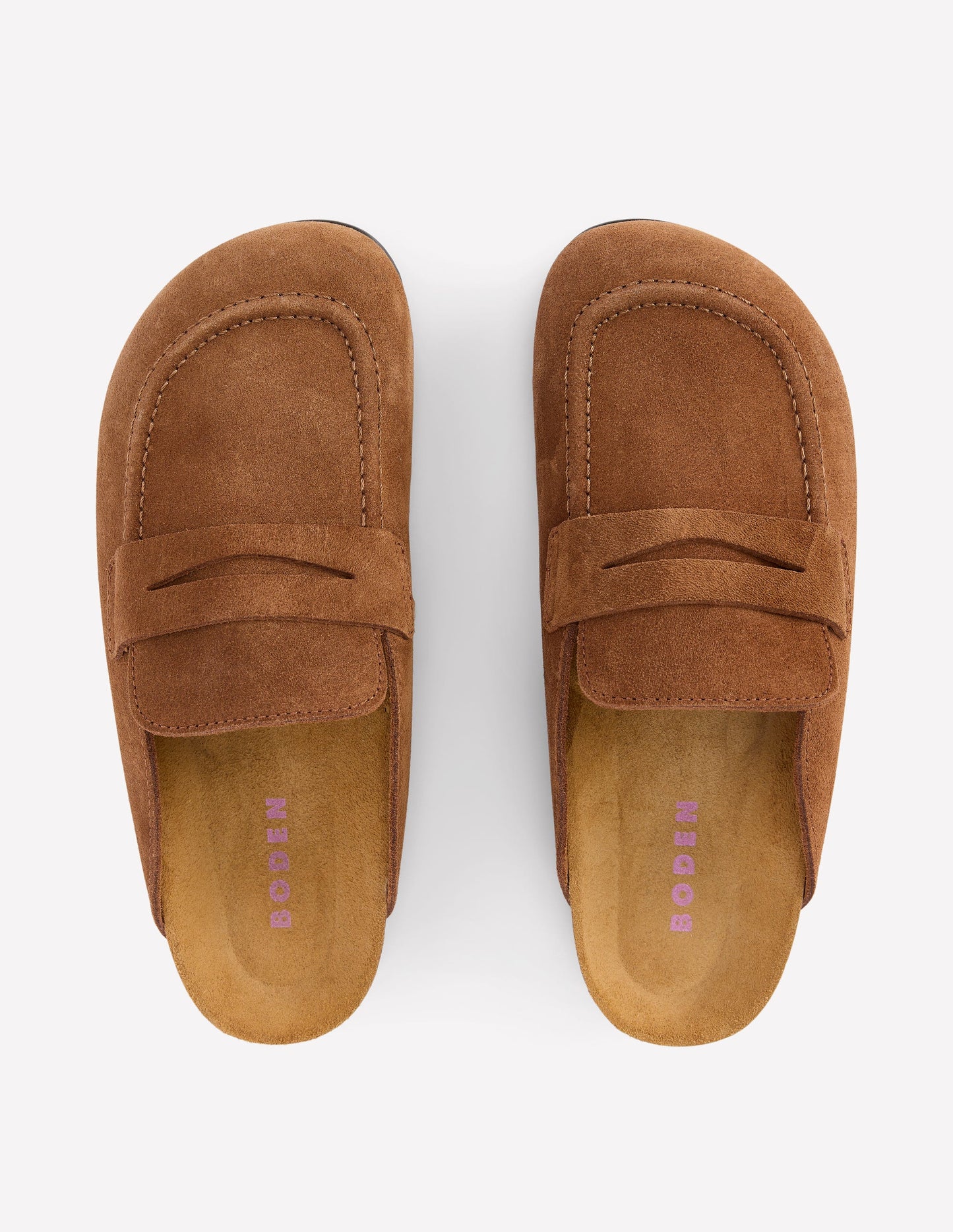 Suede Mule Clog-Raw Umber