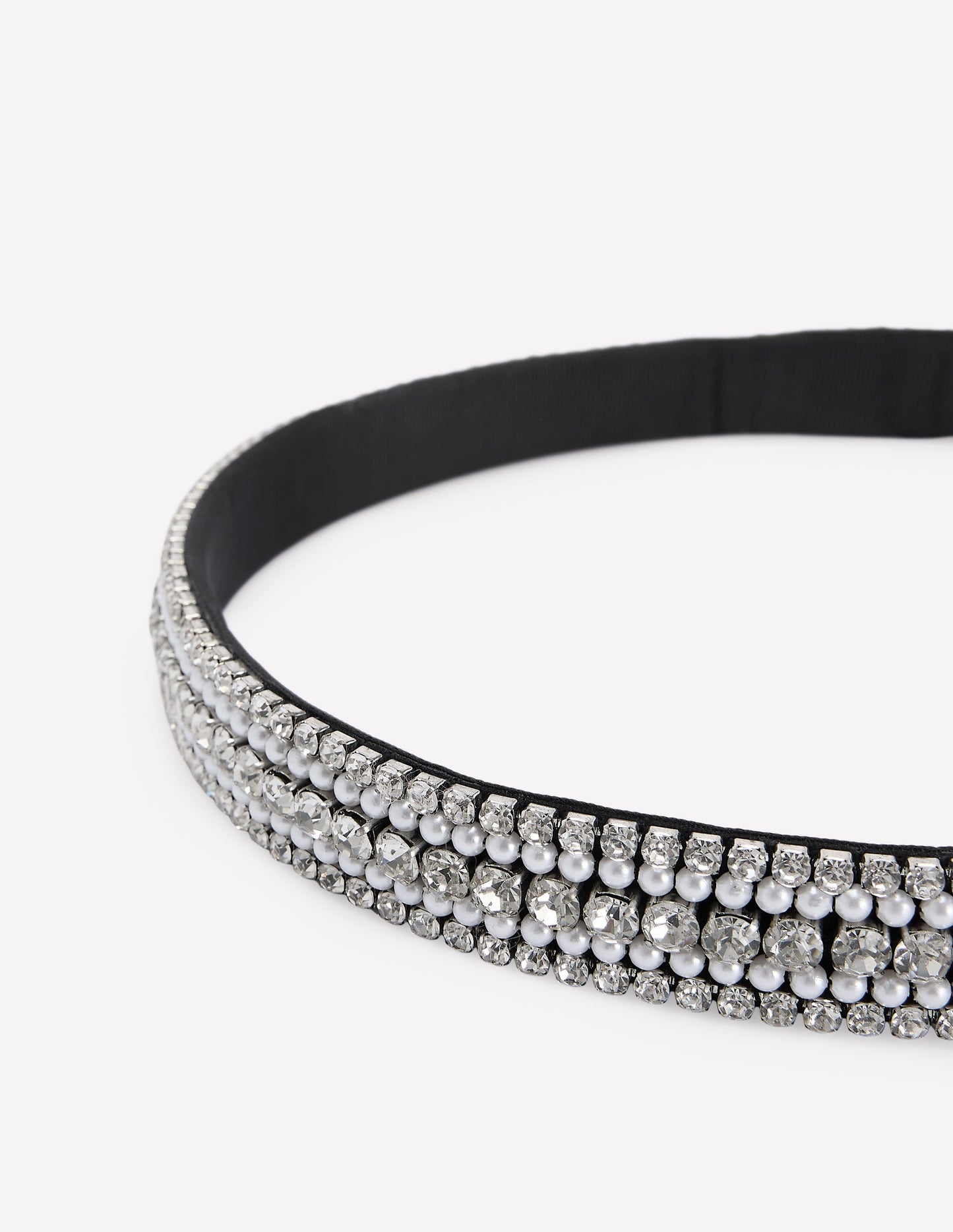 Embellished Belt-Clear Jewel
