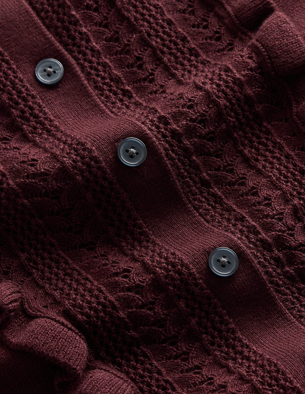 Winifred Frilled Knitted Dress-Coffee Bean