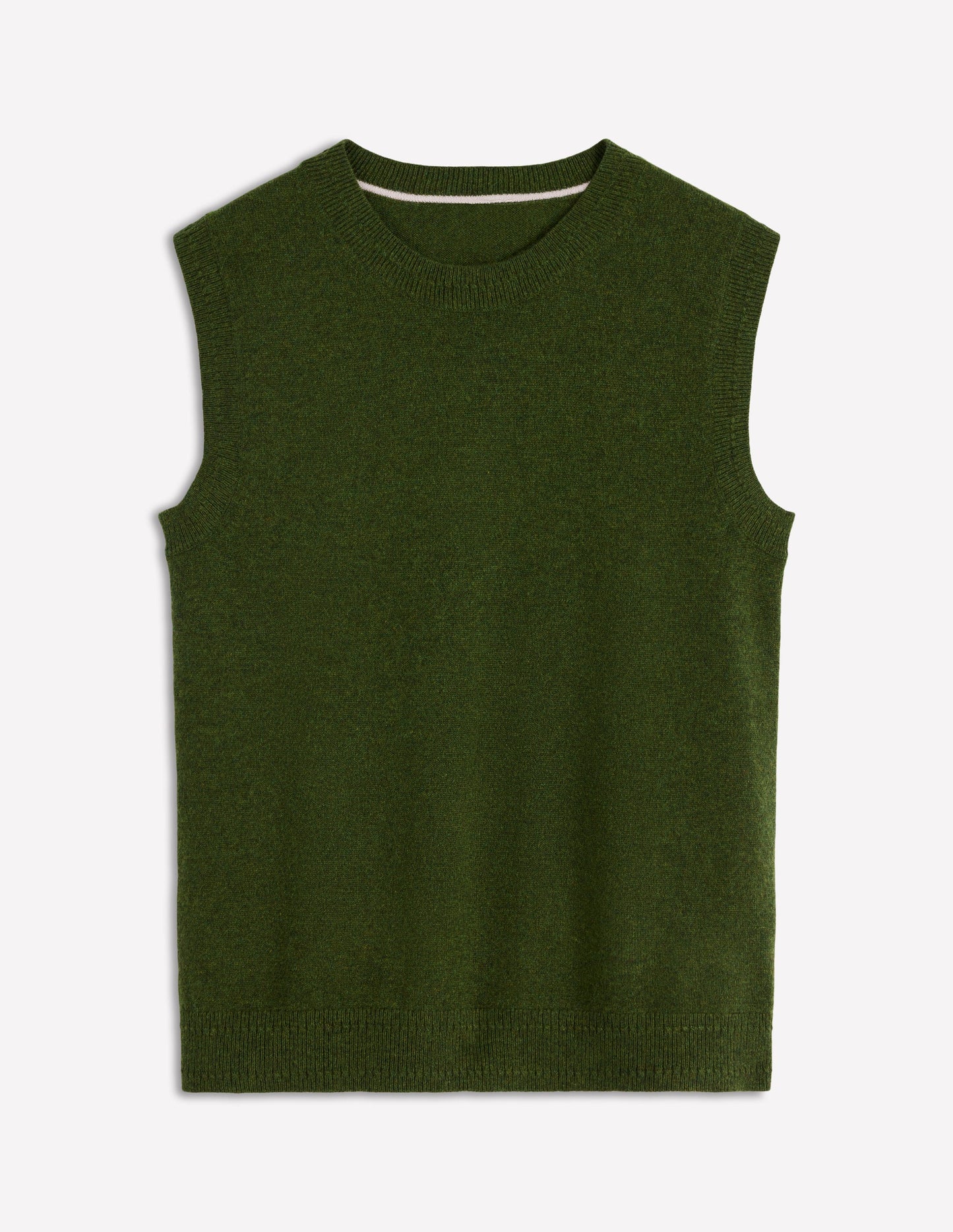 Eva Cashmere Tank-Kale Leaf Melange