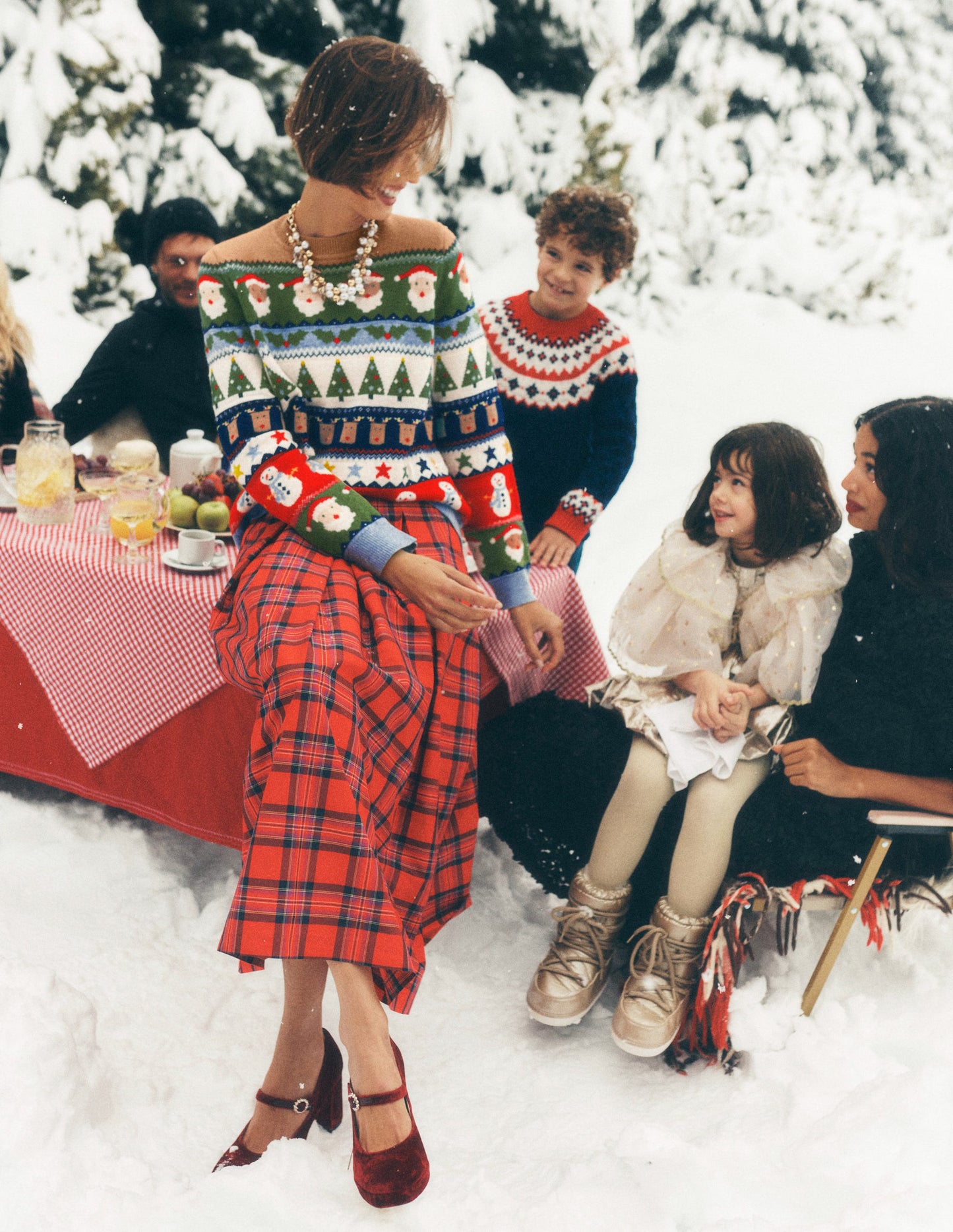 Edie Fair Isle Jumper-Multi, Christmas Fair Isle