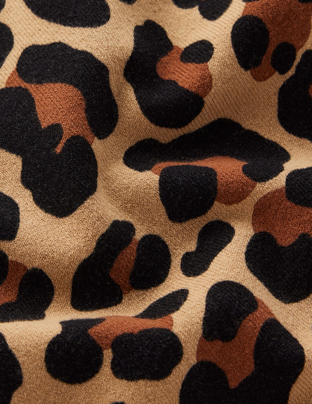 Emilia Cotton Crew Jumper-Cheetah Pop
