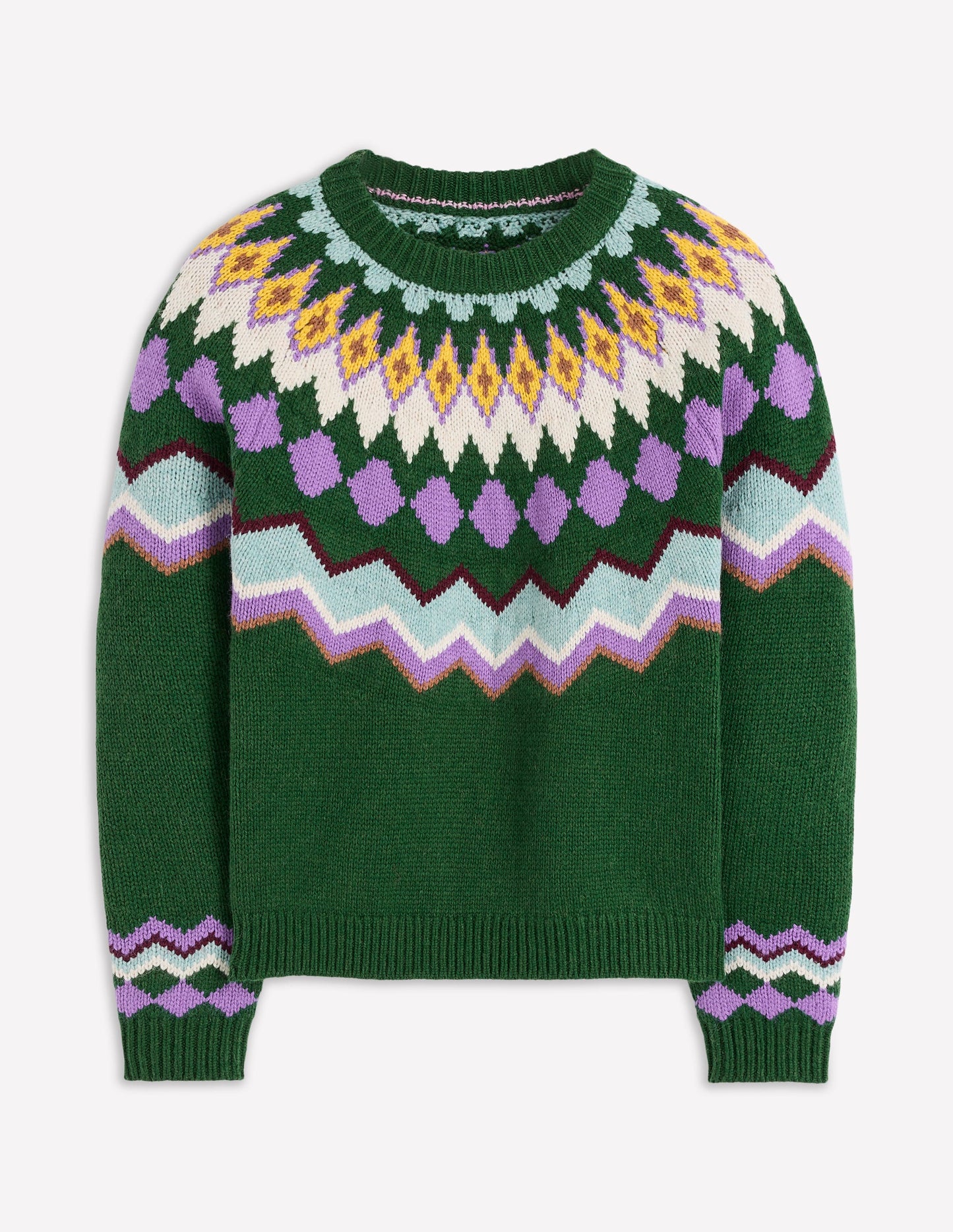 Eleanor Fair Isle Jumper-Courtyard Melange