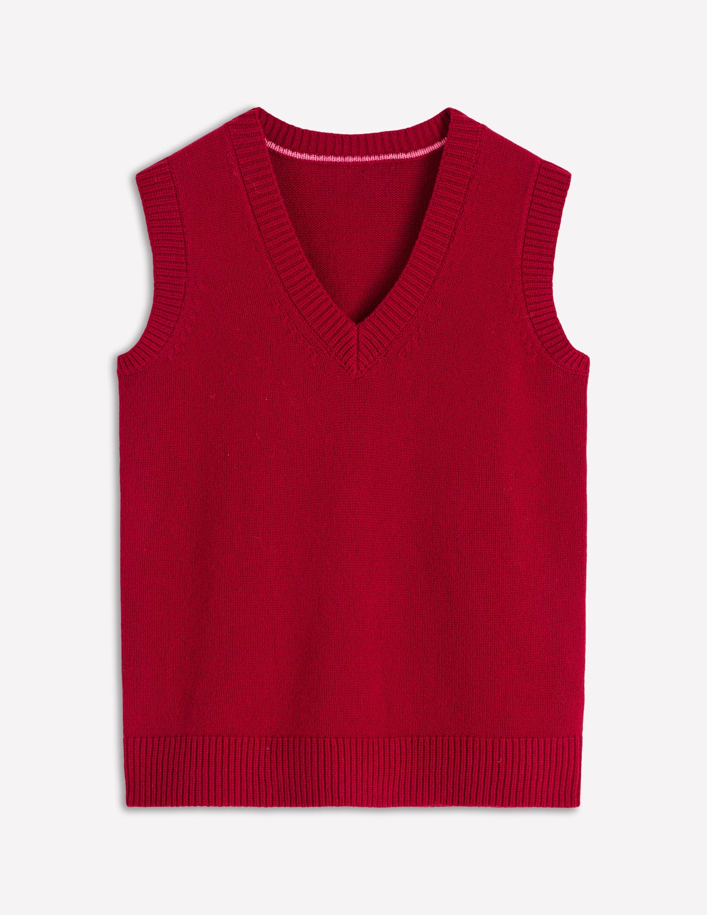 Marion Merino V-Neck Tank-Red Blooded