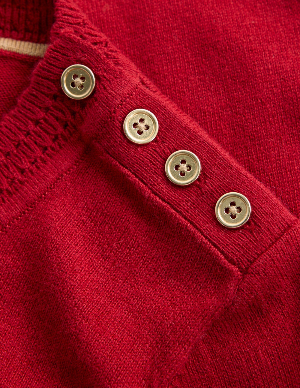 Briony Stitch Jumper-Red Liquorice
