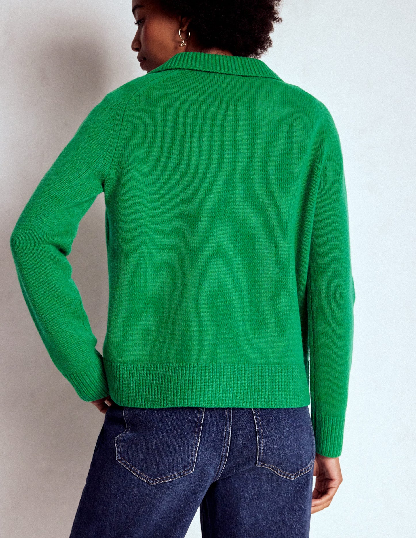 Marion Merino Henley Jumper-Rich Emerald
