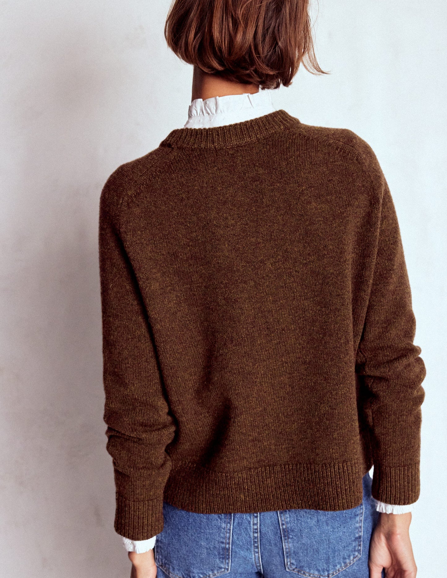 Marion Merino Jumper-Raw Umber