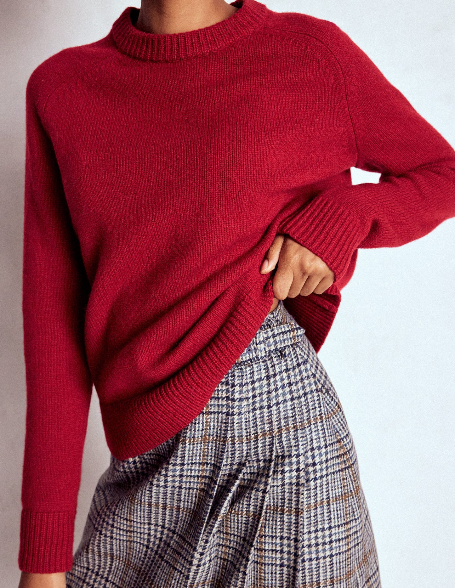 Marion Merino Jumper-Crimson Red
