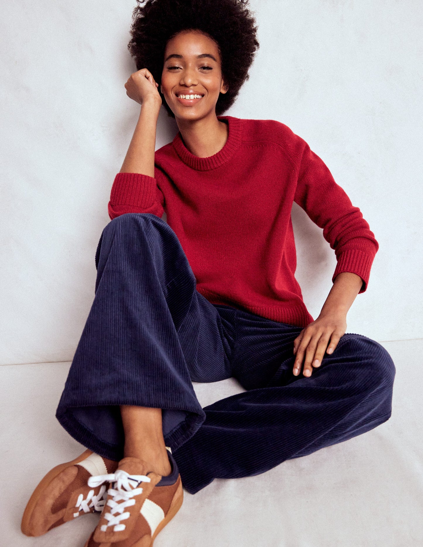 Marion Merino Jumper-Crimson Red