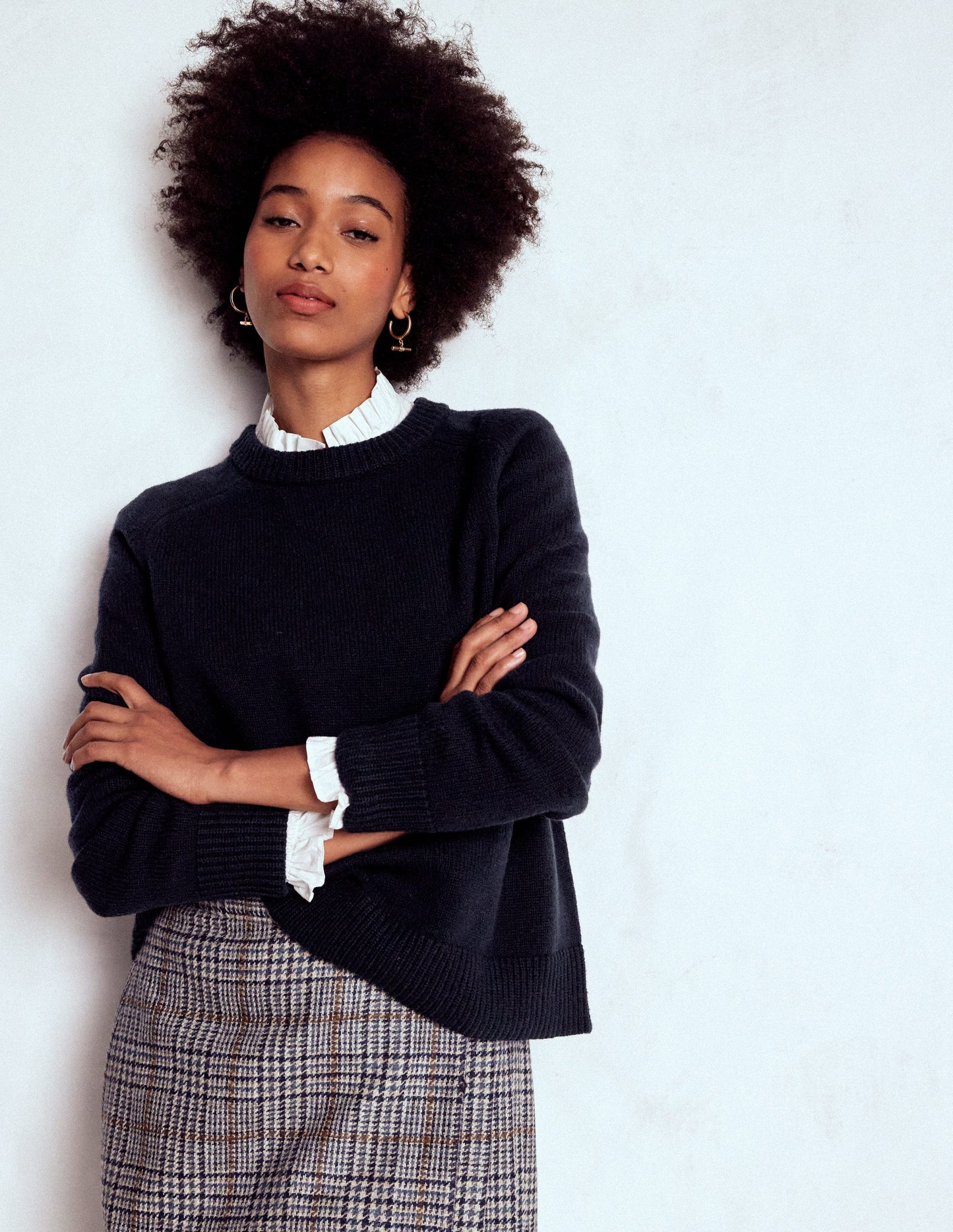 Marion Merino Jumper-Navy